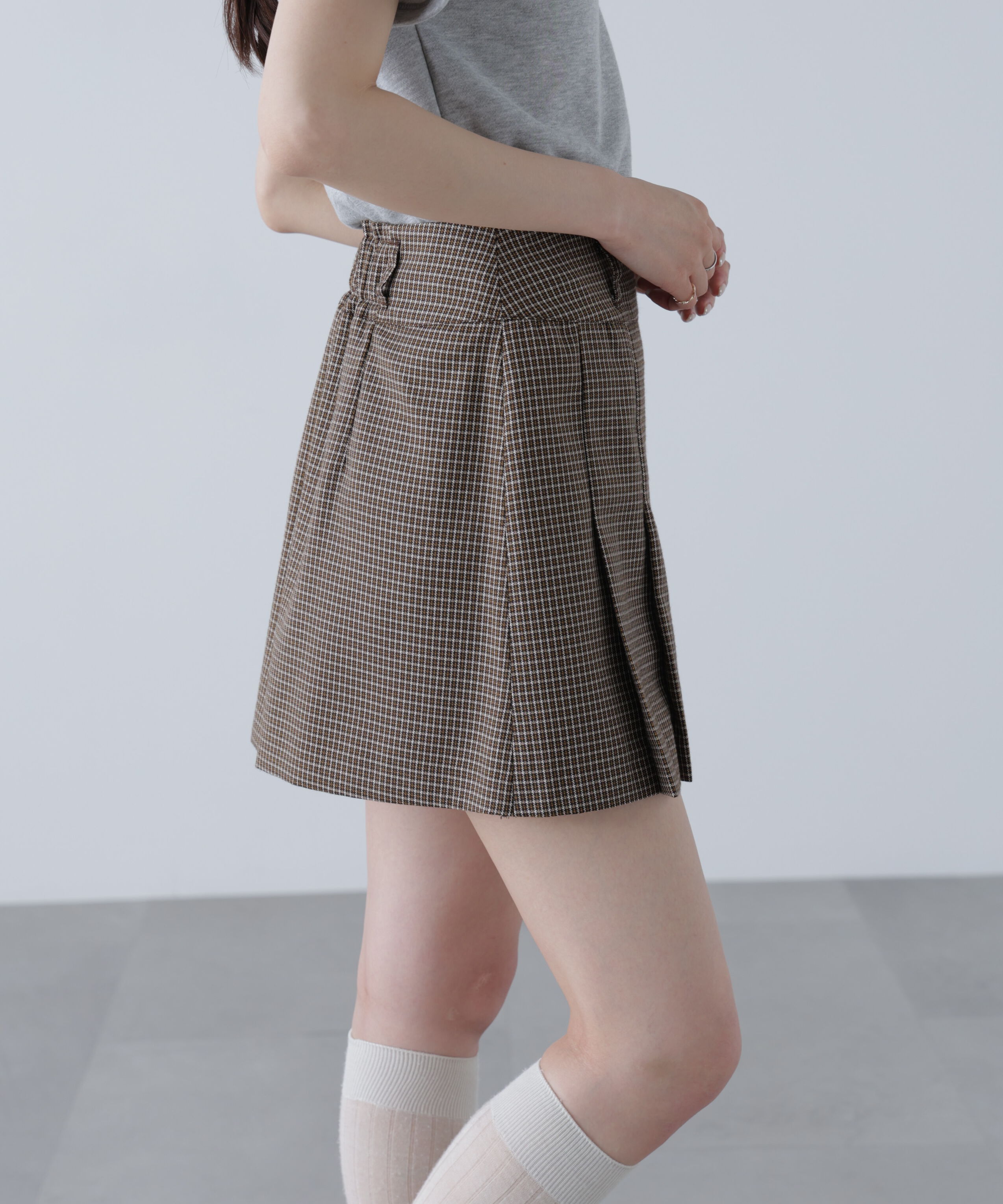  「〈セットアップ対応〉プリーツミニスカート」|スカート|