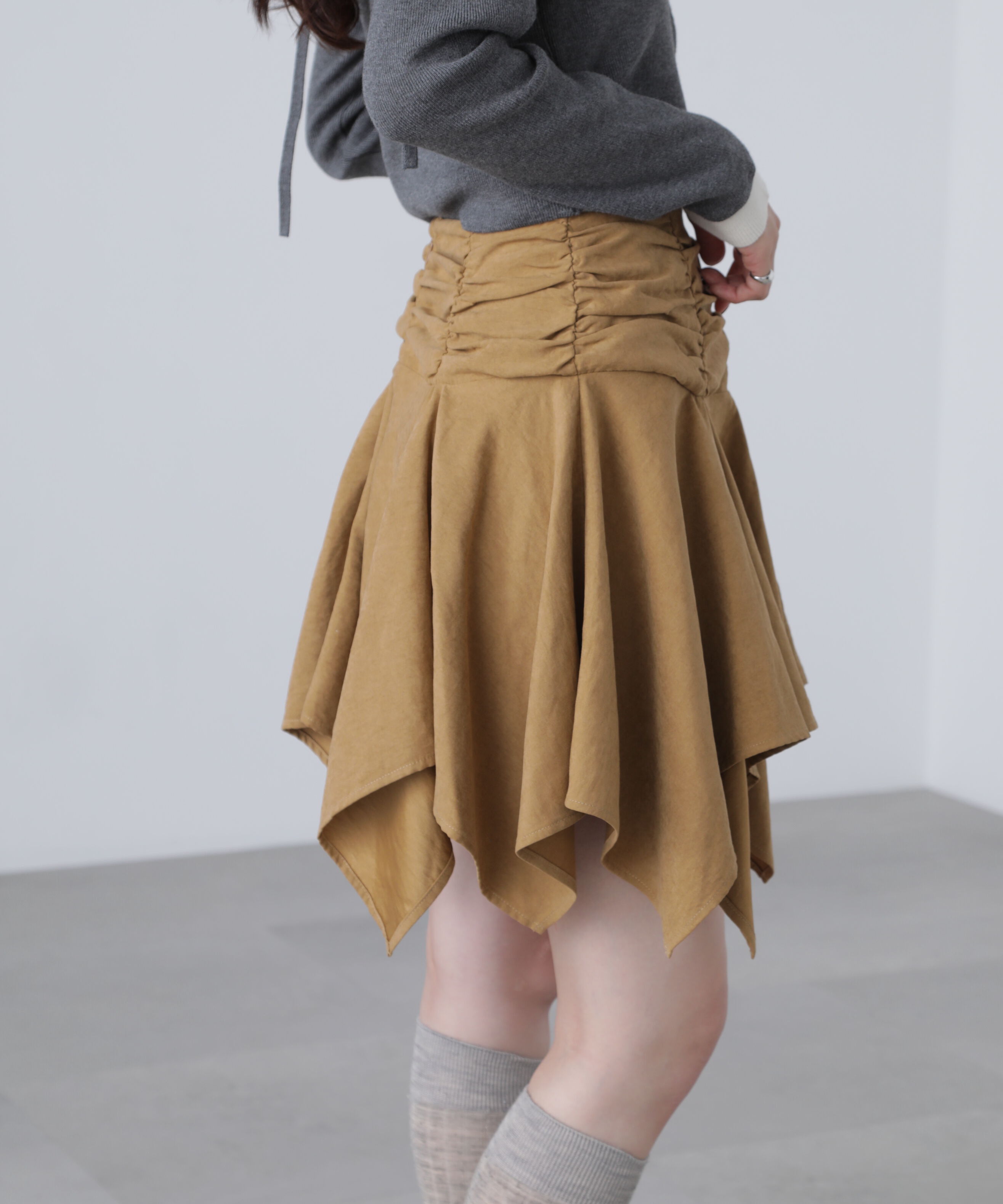  「イレヘムギャザーミニスカート」|スカート|