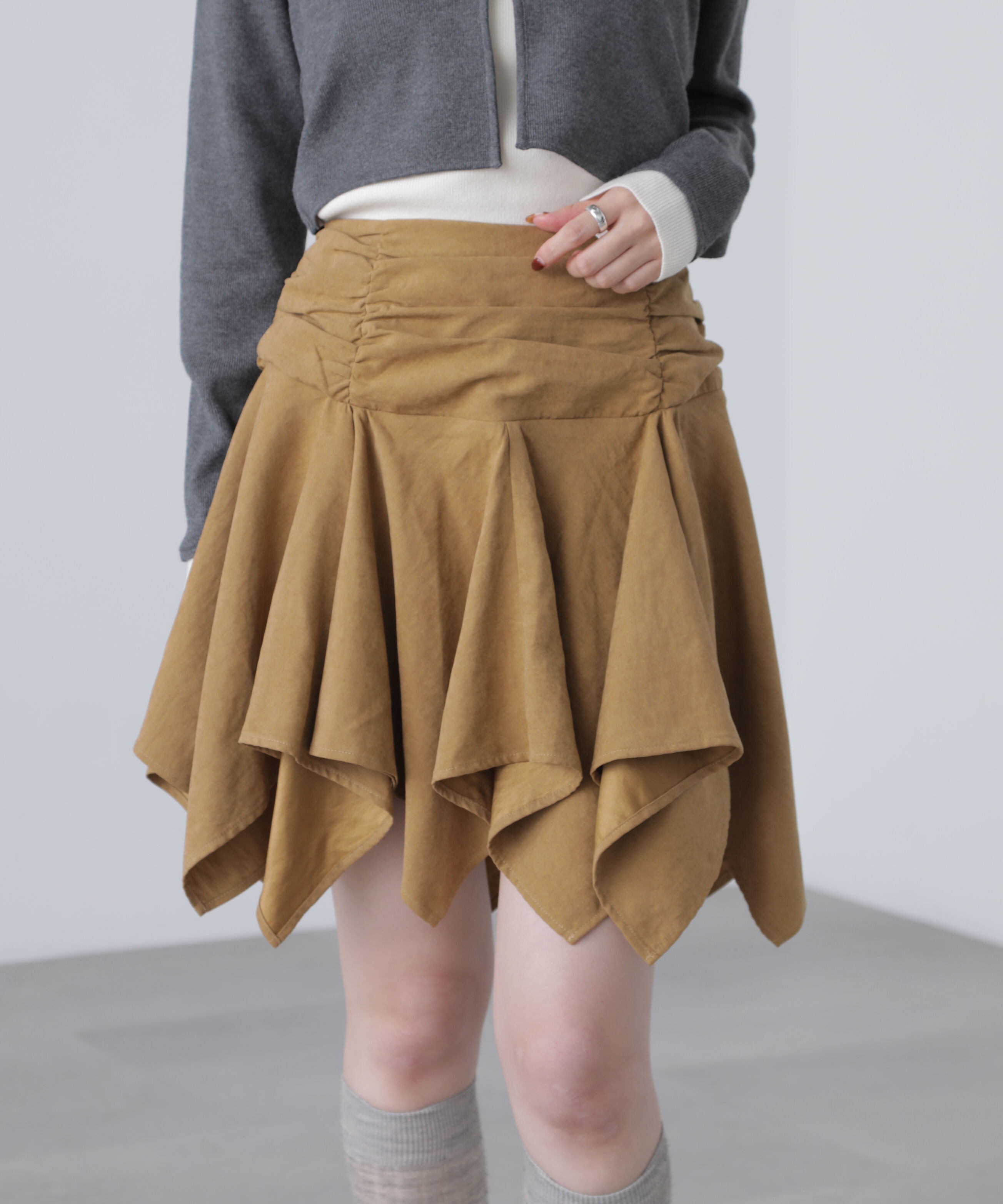  「イレヘムギャザーミニスカート」|スカート|