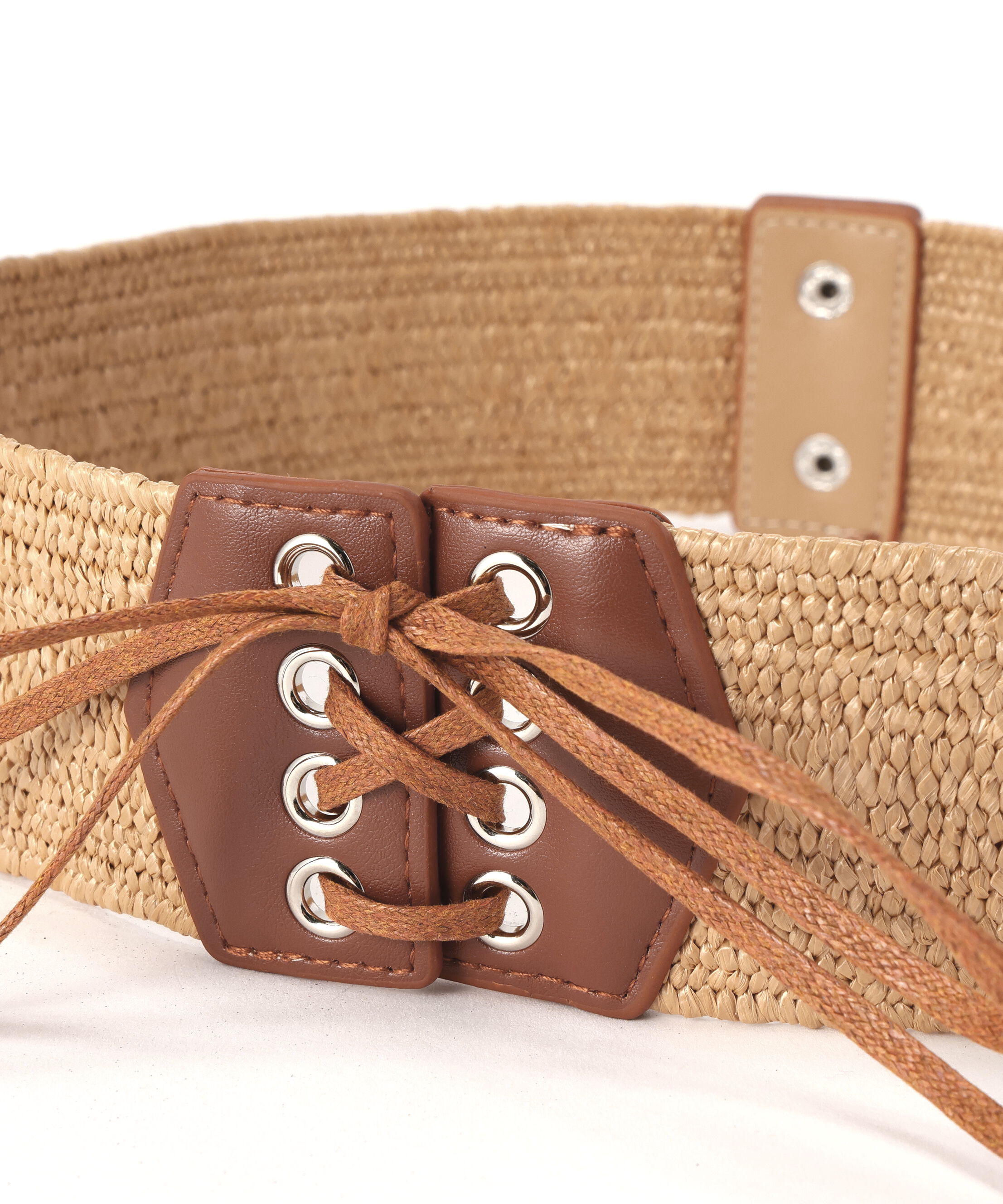  「レースアップ太ゴムベルト」|ハンカチ|