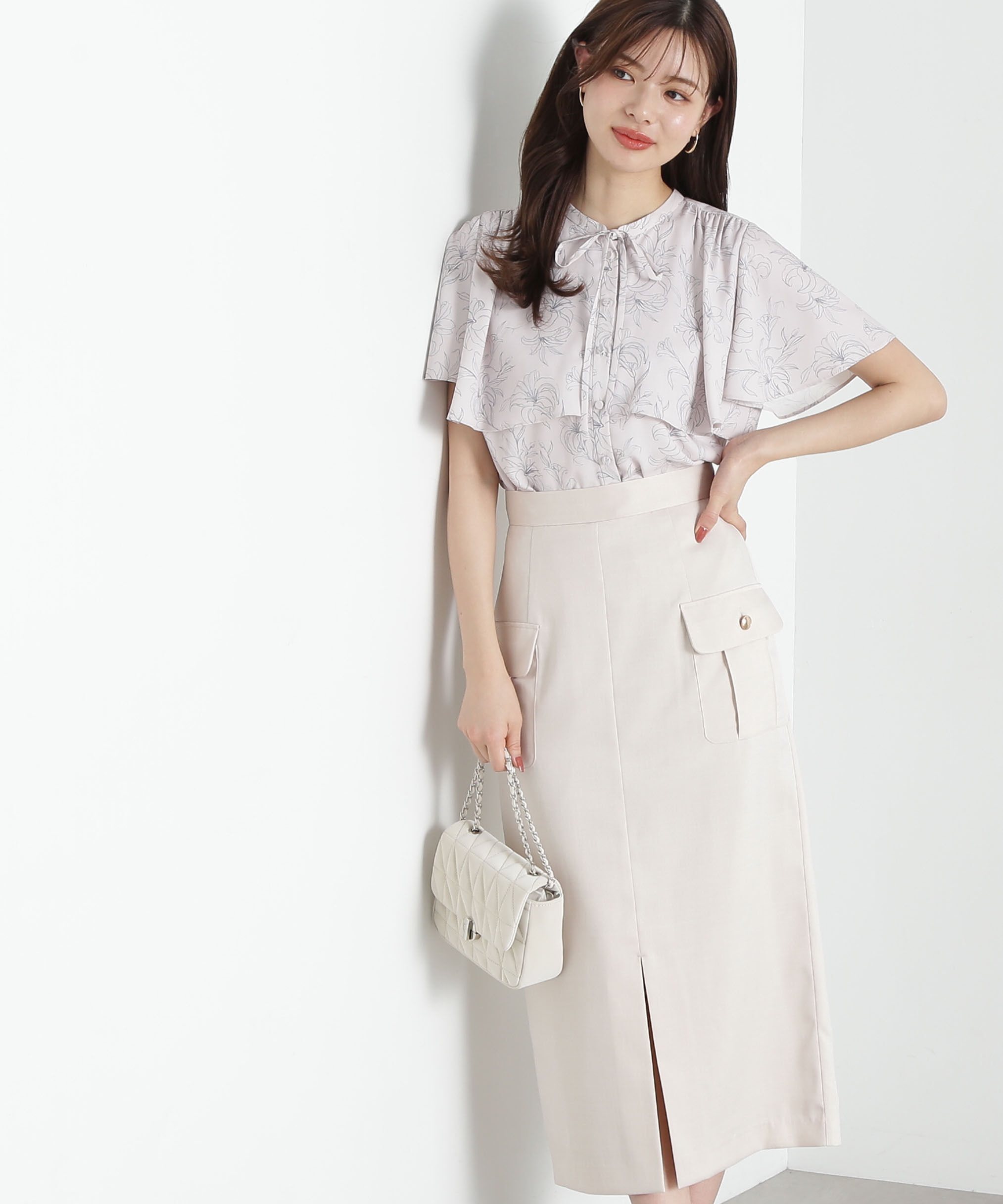 PROPORTION BODY DRESSING「ポケット付きナロースカート」|スカート|