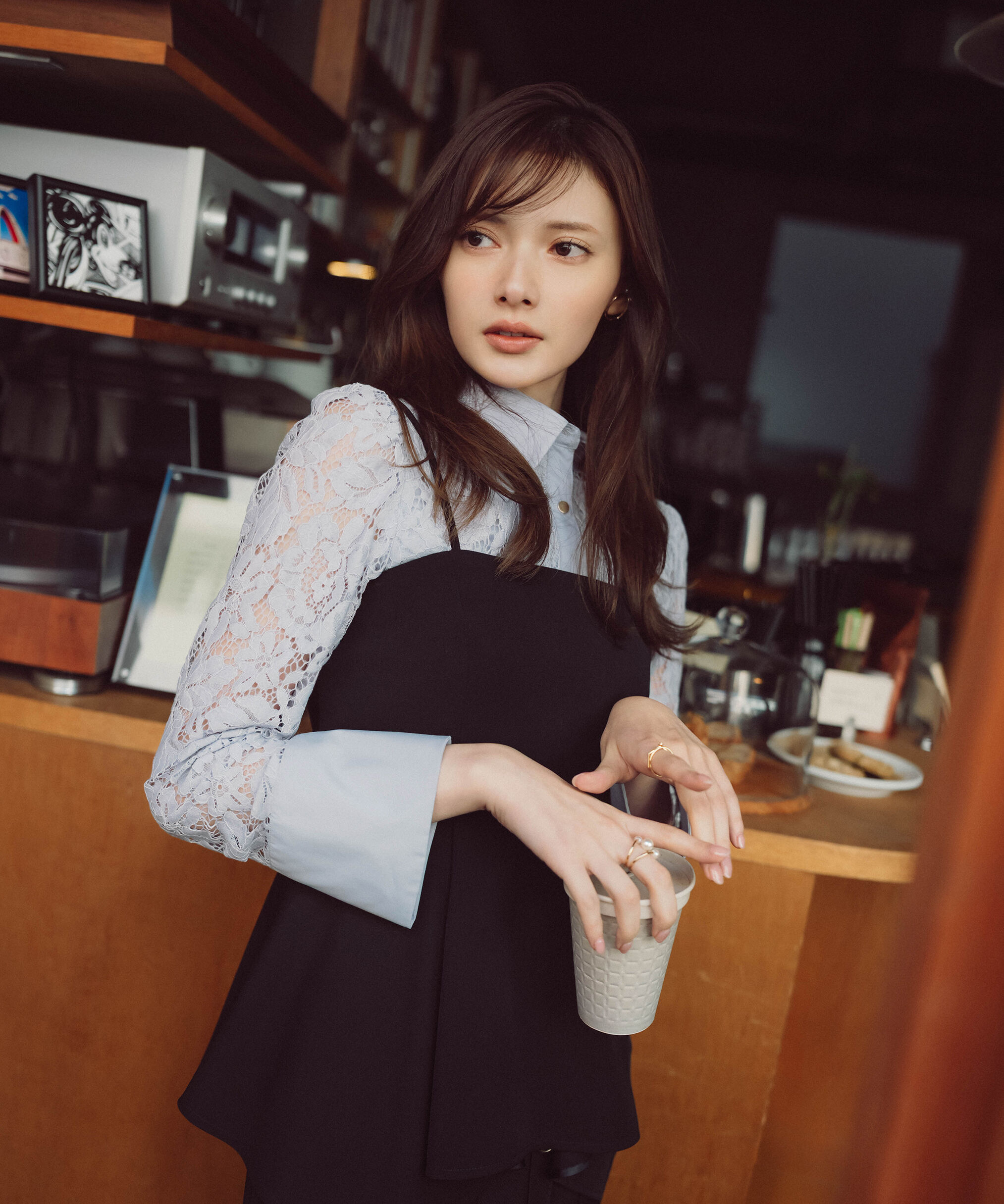 PROPORTION BODY DRESSING「ランダムヘムビスチェ　26SS」|シャツ・ブラウス|ブラック