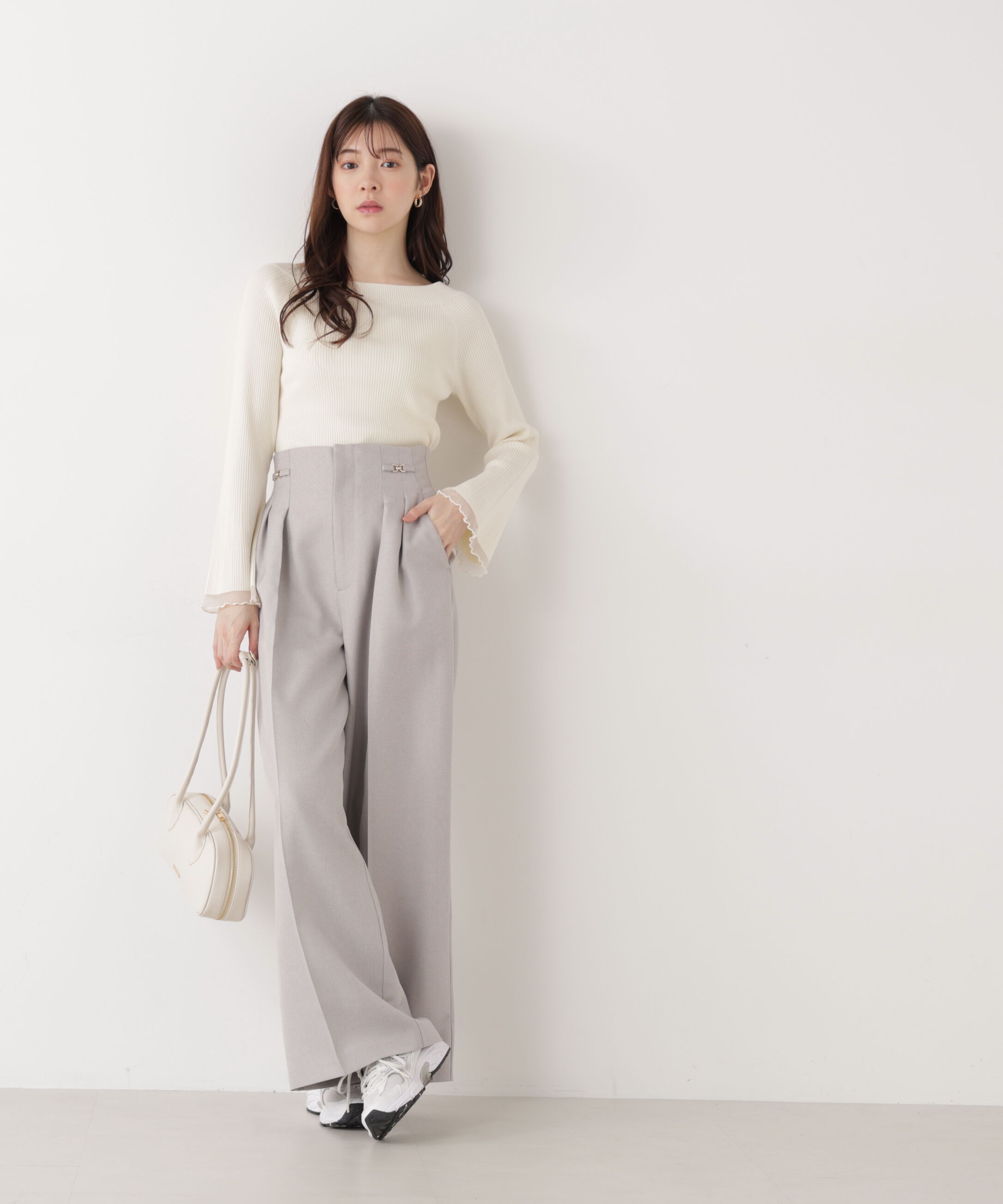 PROPORTION BODY DRESSING「ビットハイウエストワイドパンツ　26SS」|その他|