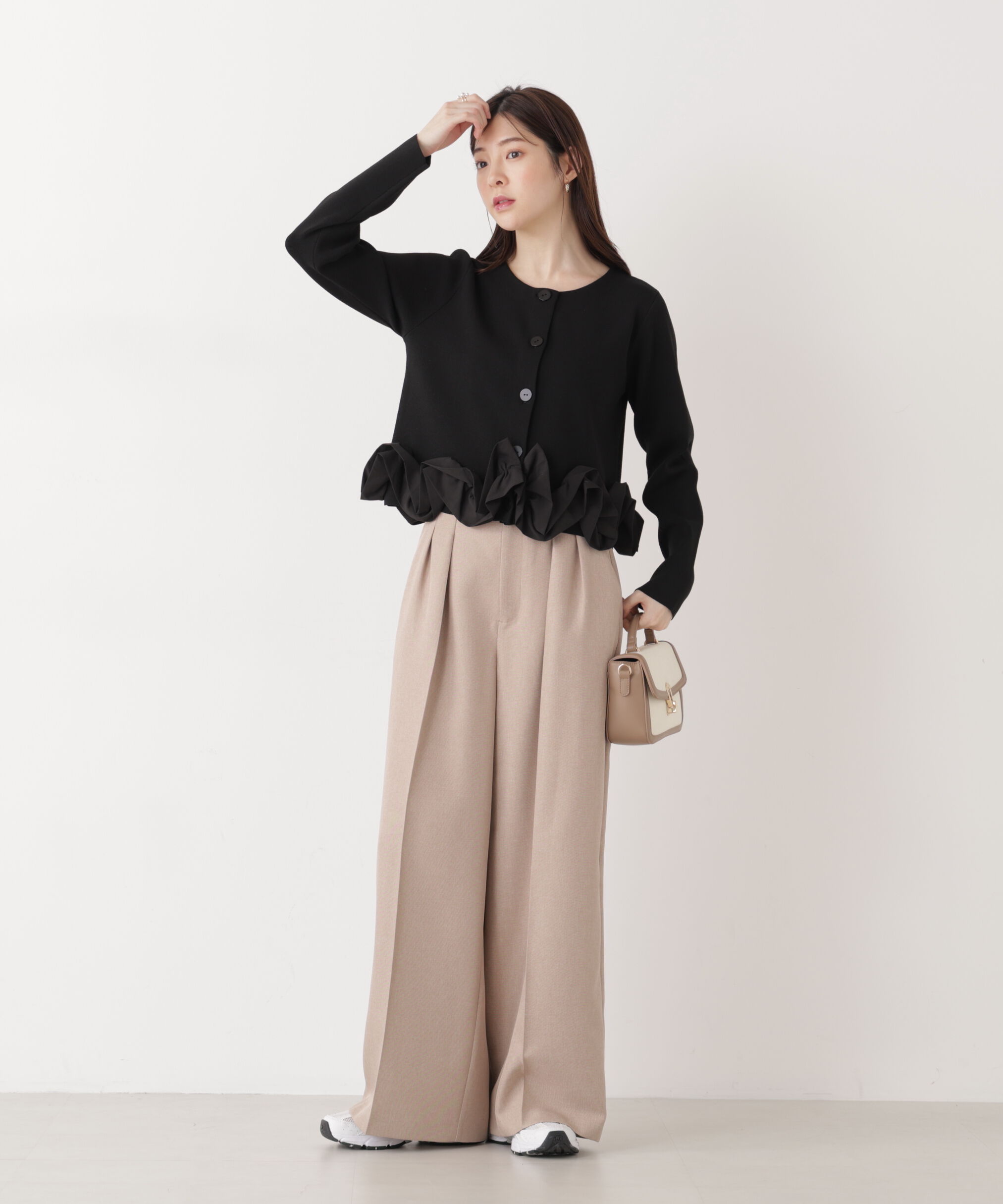 PROPORTION BODY DRESSING「ビットハイウエストワイドパンツ　26SS」|その他|