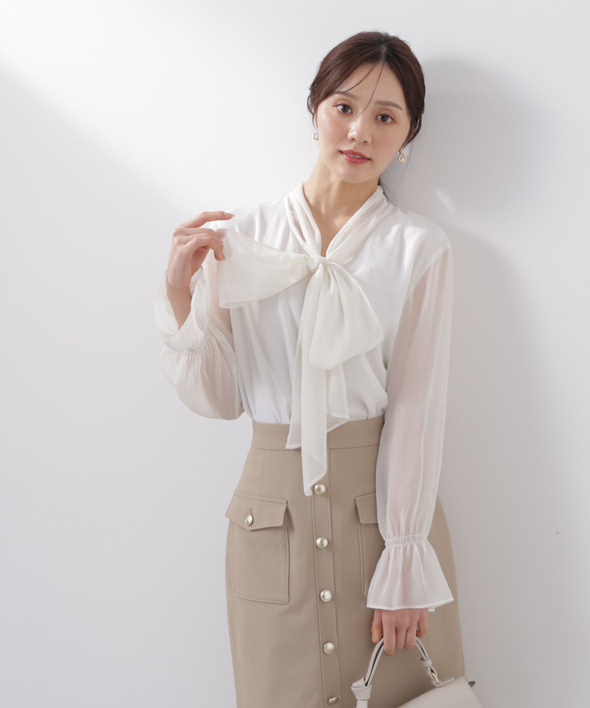 PROPORTION BODY DRESSING「ビッグリボンブラウス　26SS」|シャツ・ブラウス|