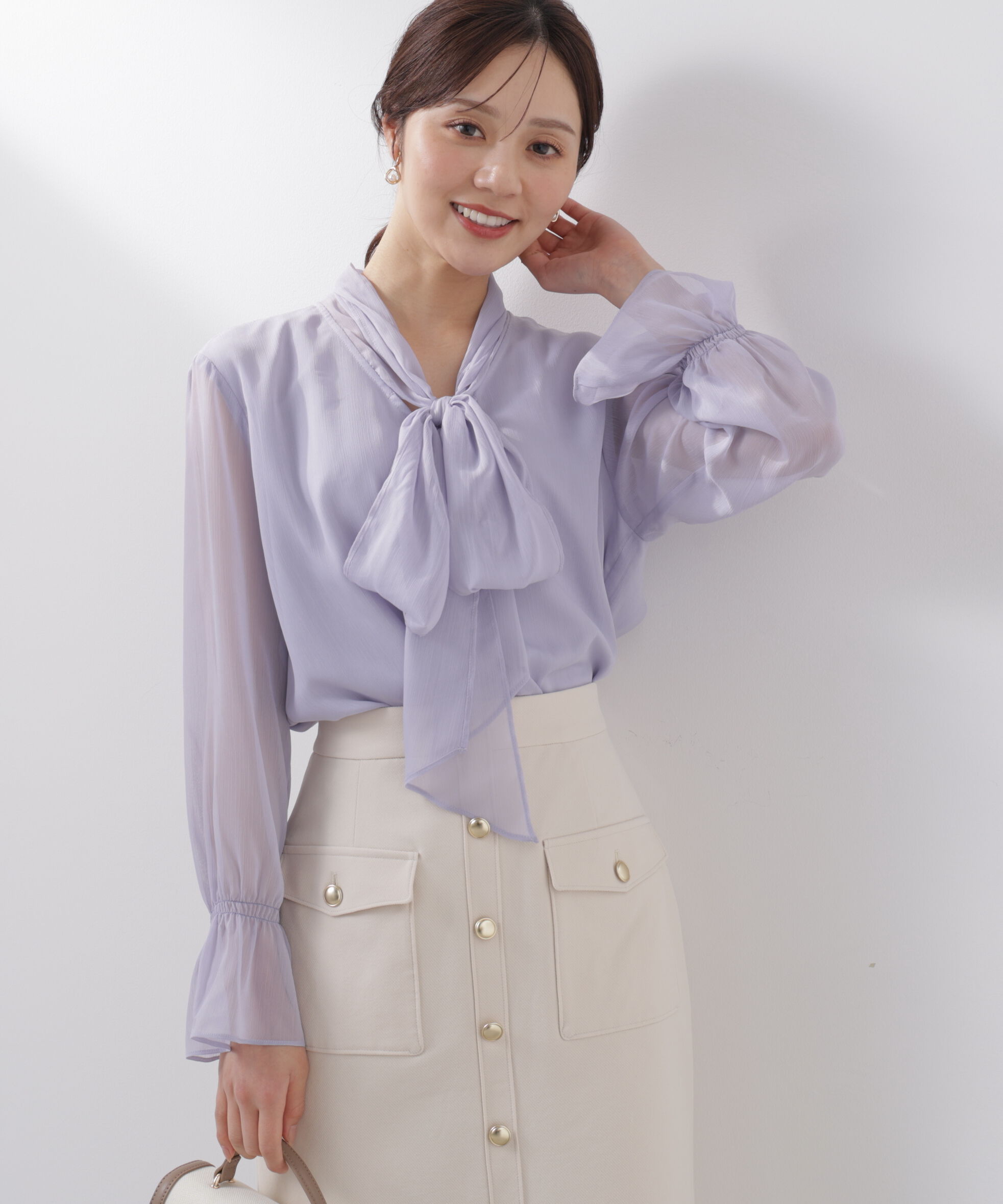 PROPORTION BODY DRESSING「ビッグリボンブラウス　26SS」|シャツ・ブラウス|