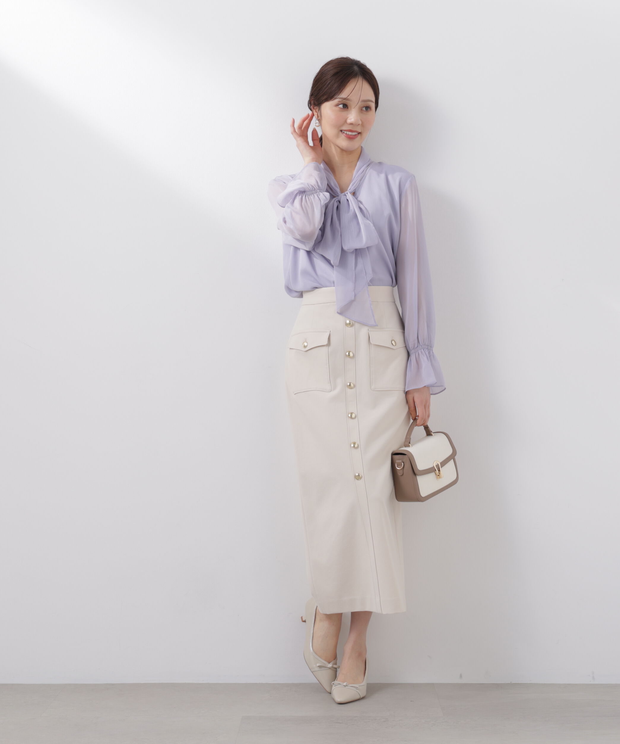 PROPORTION BODY DRESSING「ビッグリボンブラウス　26SS」|シャツ・ブラウス|