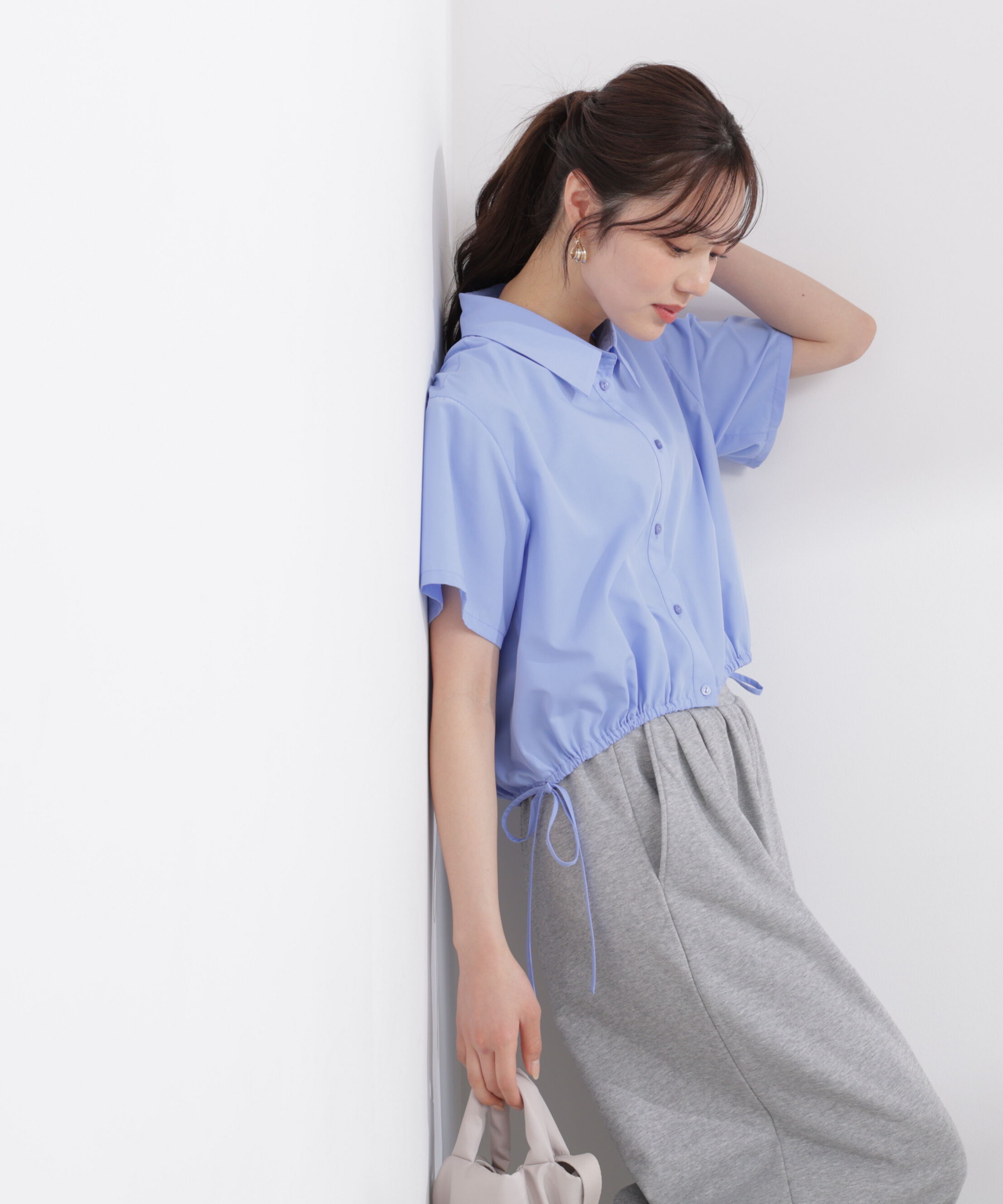 PROPORTION BODY DRESSING「〈EDIT COLOGNE〉ドロスト半袖シャツ 26SS」|シャツ・ブラウス|