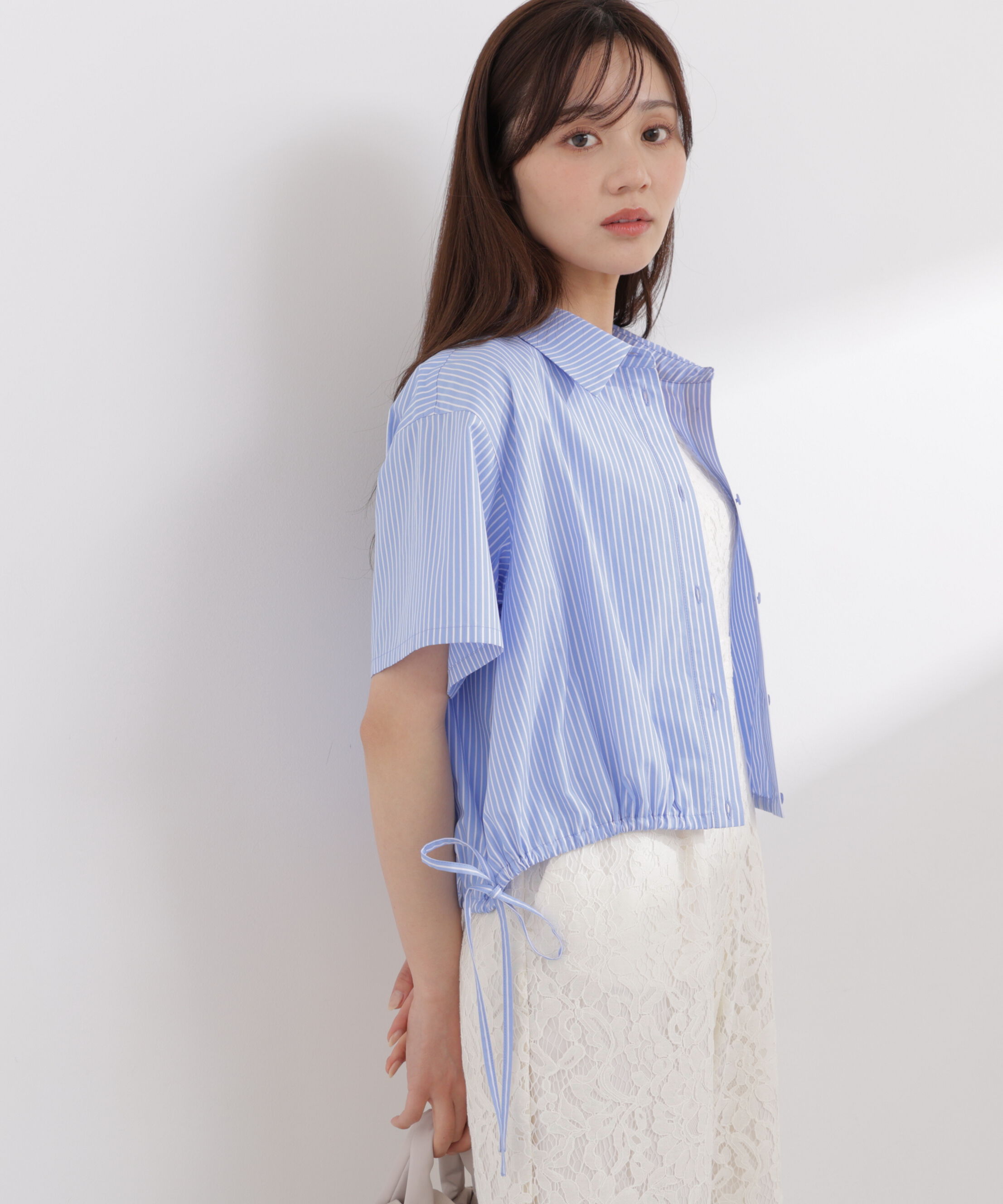 PROPORTION BODY DRESSING「〈EDIT COLOGNE〉ドロスト半袖シャツ 26SS」|シャツ・ブラウス|