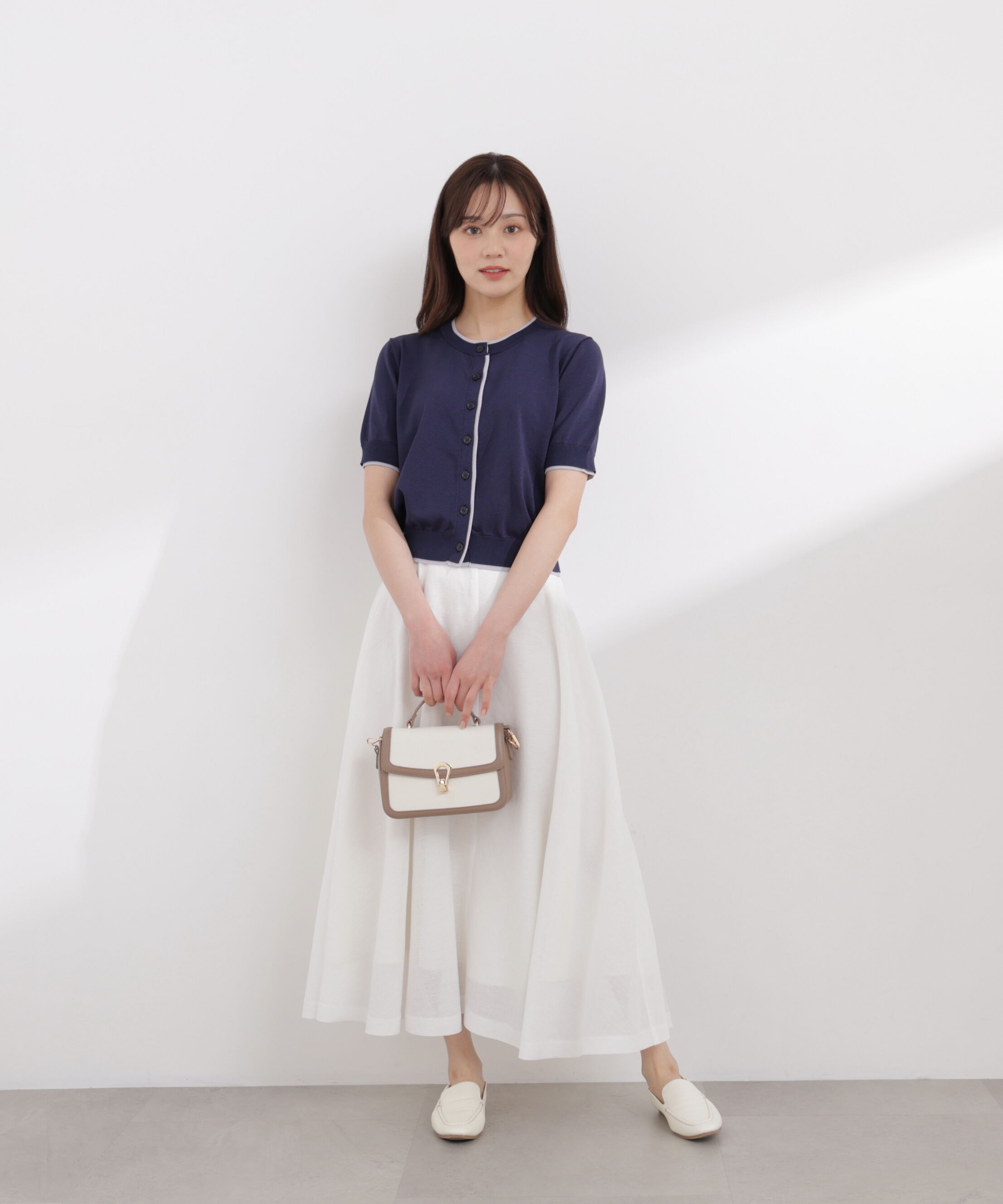 PROPORTION BODY DRESSING「メッシュサーキュラースカート 26SS」|スカート|ホワイト