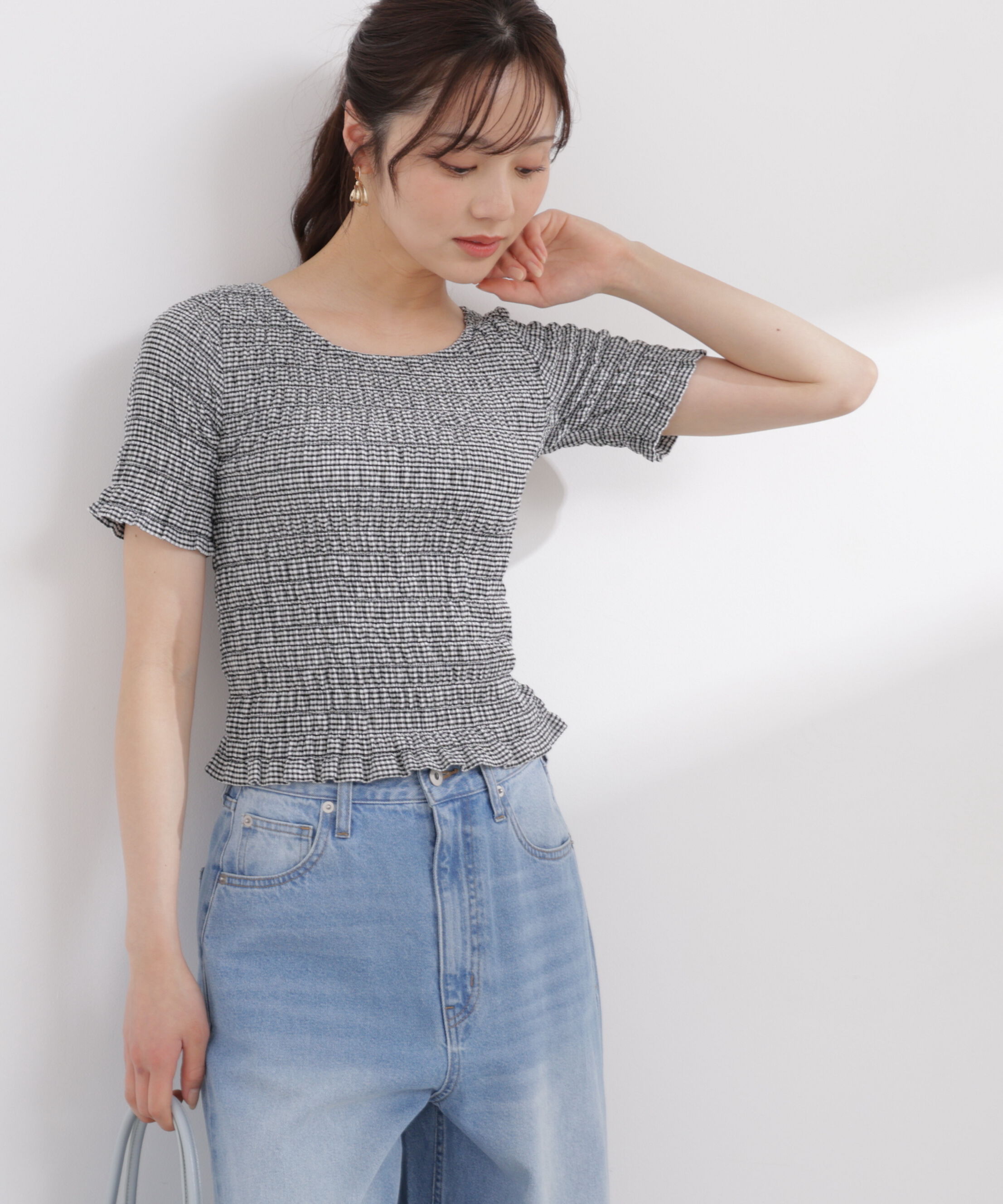 PROPORTION BODY DRESSING「バックオープンシャーリングトップス 26SS」|Tシャツ・カットソー|