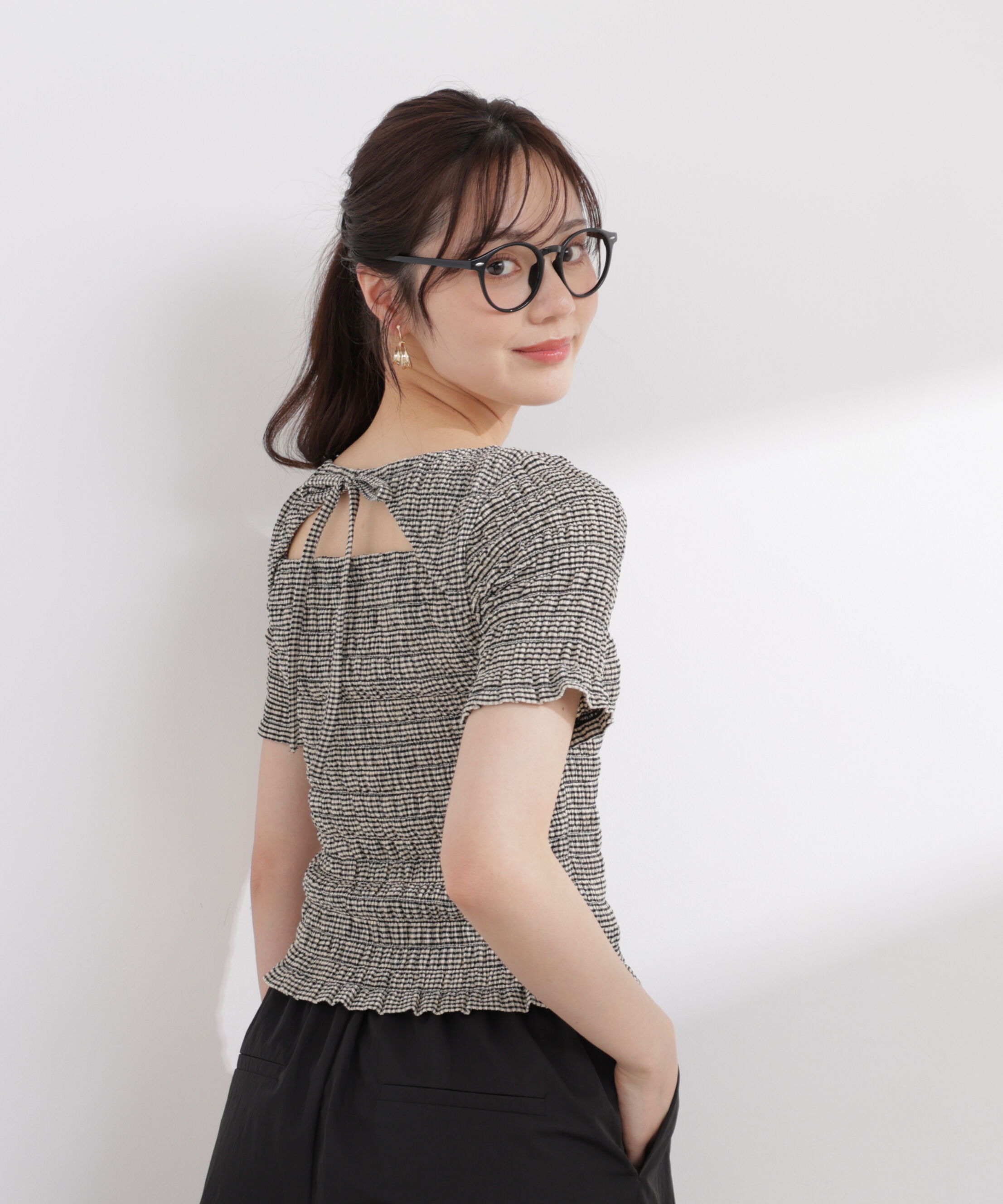 PROPORTION BODY DRESSING「バックオープンシャーリングトップス 26SS」|Tシャツ・カットソー|