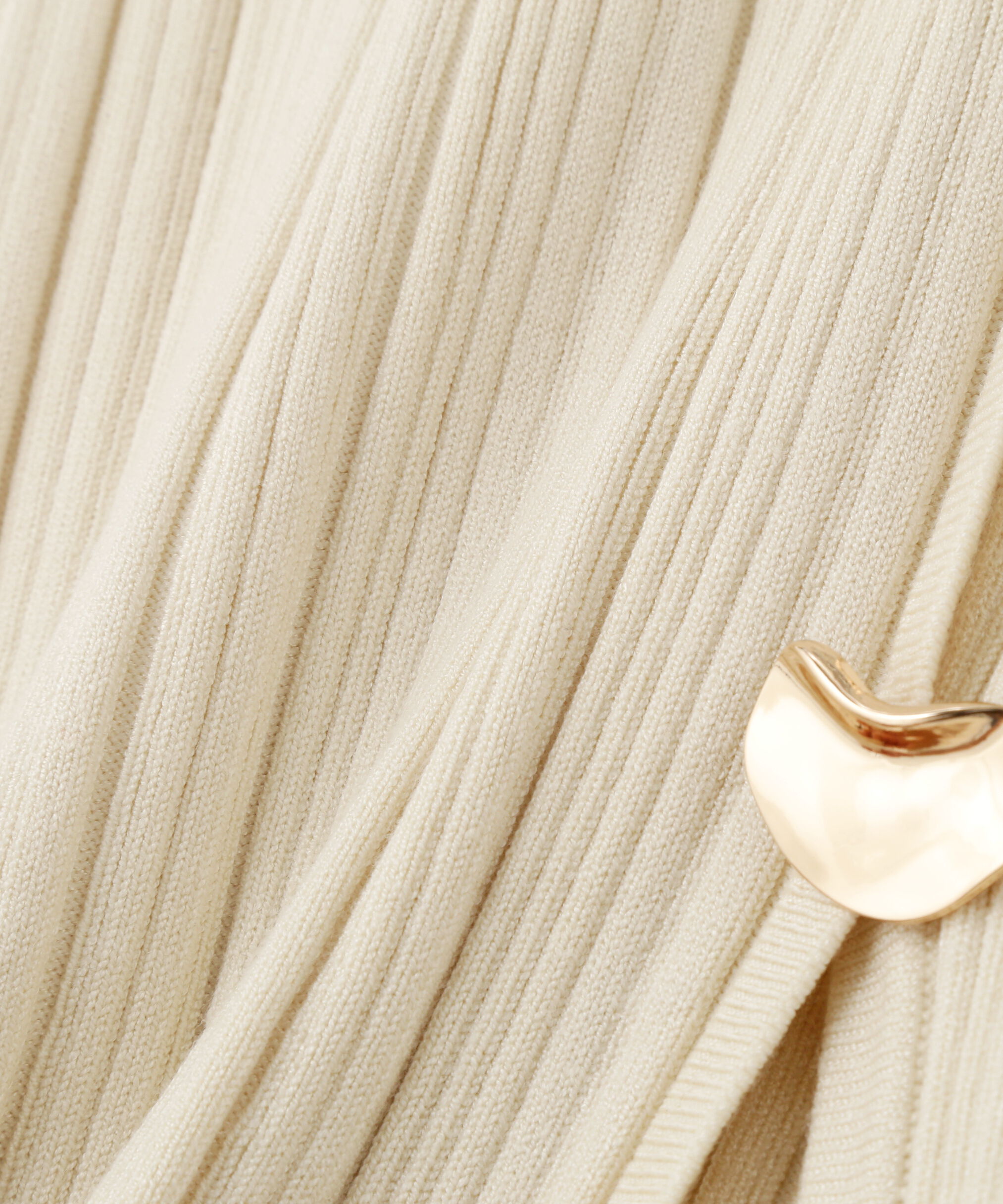 PROPORTION BODY DRESSING「衿付きランダムリブニット 26SS」|ニット・セーター|