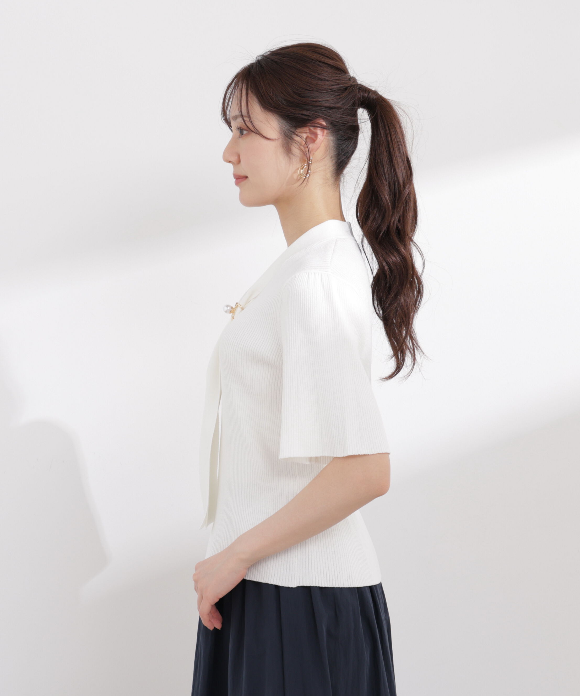 PROPORTION BODY DRESSING「3wayタイ付きニット 26SS」|ニット・セーター|