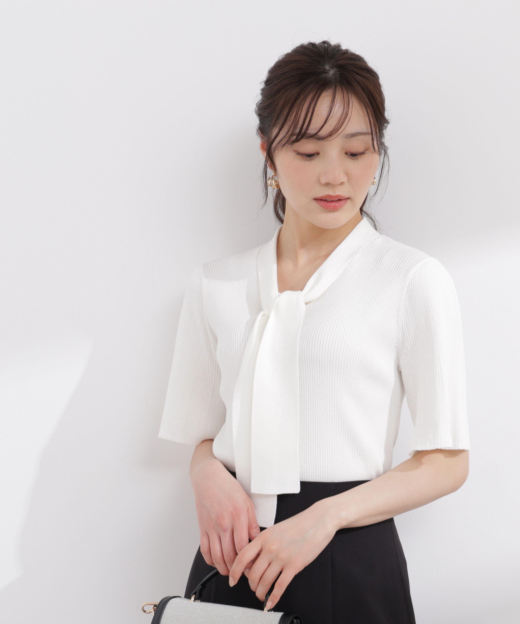 PROPORTION BODY DRESSING「3wayタイ付きニット 26SS」|ニット・セーター|