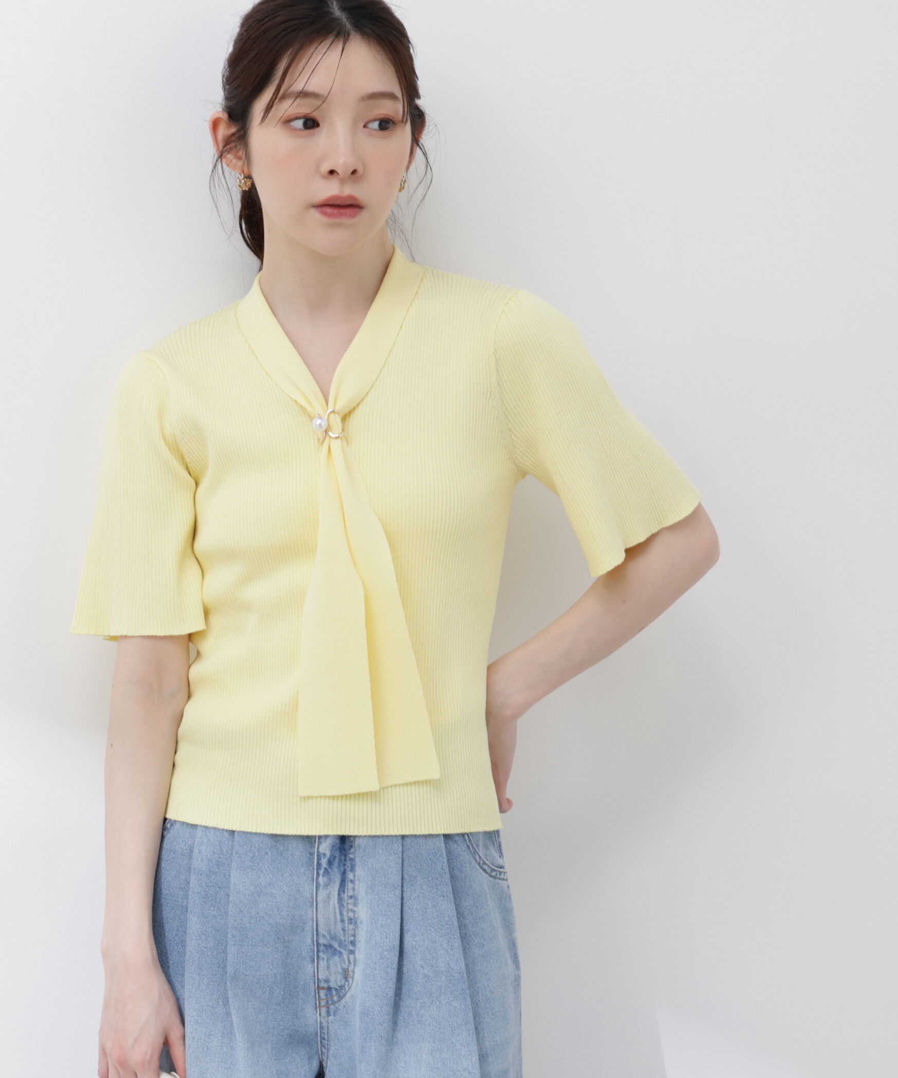 PROPORTION BODY DRESSING「3wayタイ付きニット 26SS」|ニット・セーター|