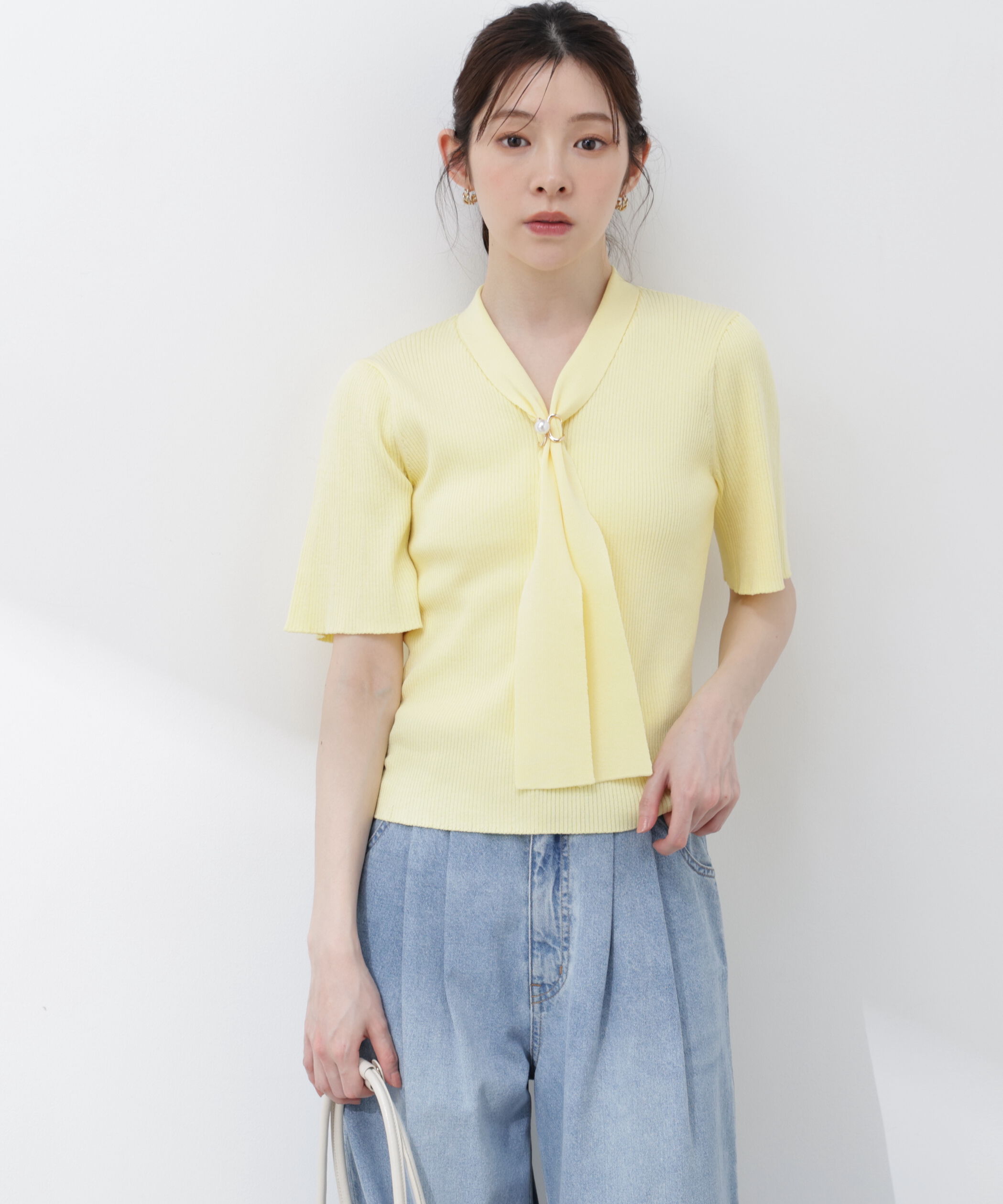 PROPORTION BODY DRESSING「3wayタイ付きニット 26SS」|ニット・セーター|