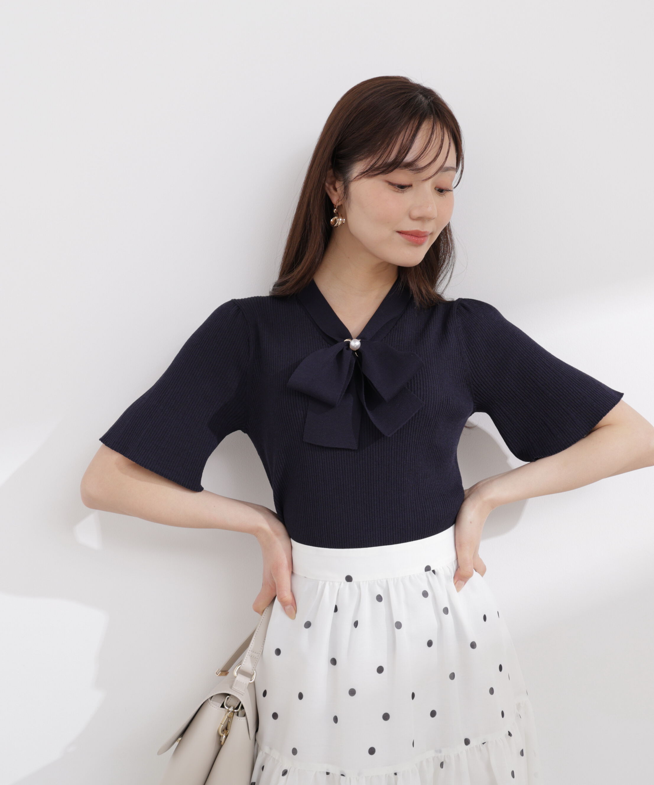 PROPORTION BODY DRESSING「3wayタイ付きニット 26SS」|ニット・セーター|