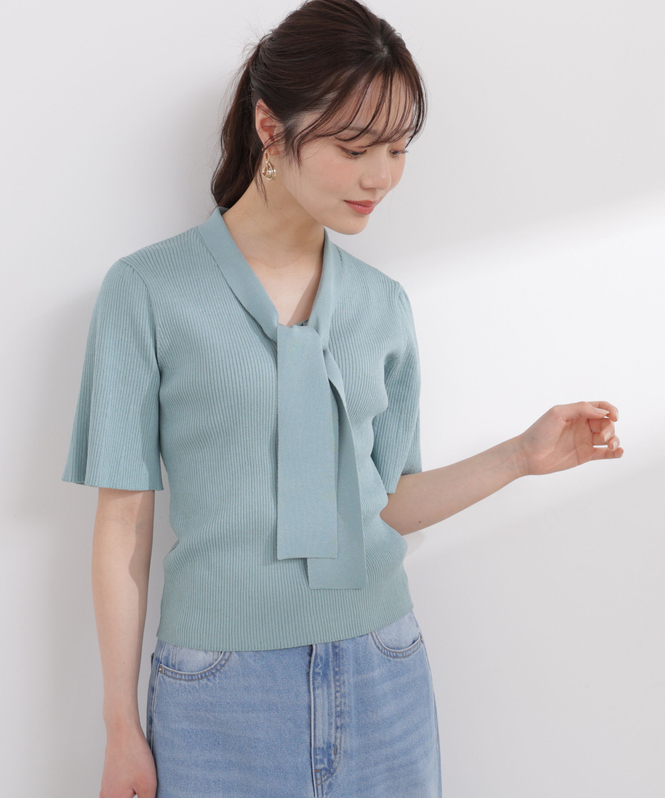 PROPORTION BODY DRESSING「3wayタイ付きニット 26SS」|ニット・セーター|