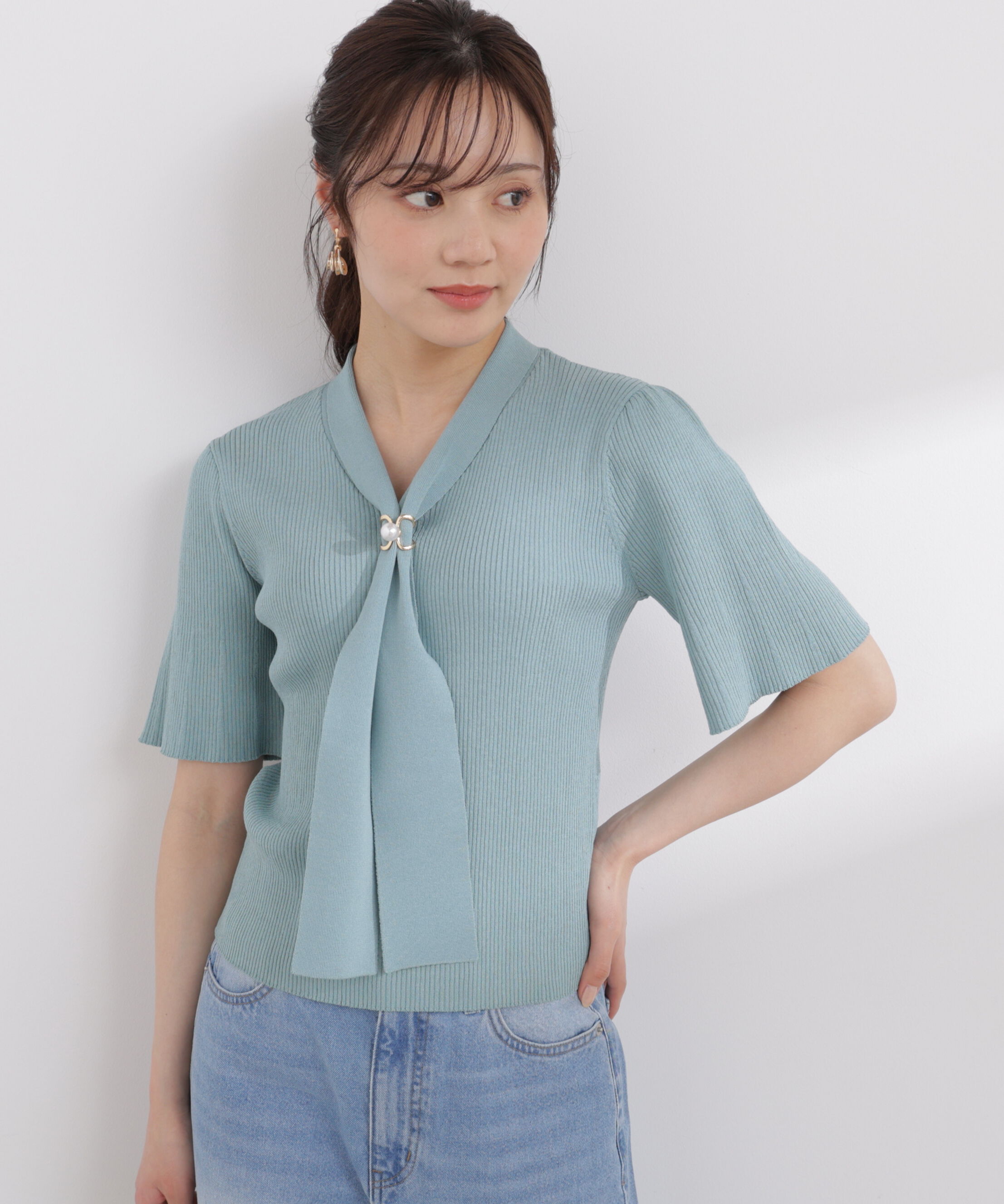 PROPORTION BODY DRESSING「3wayタイ付きニット 26SS」|ニット・セーター|