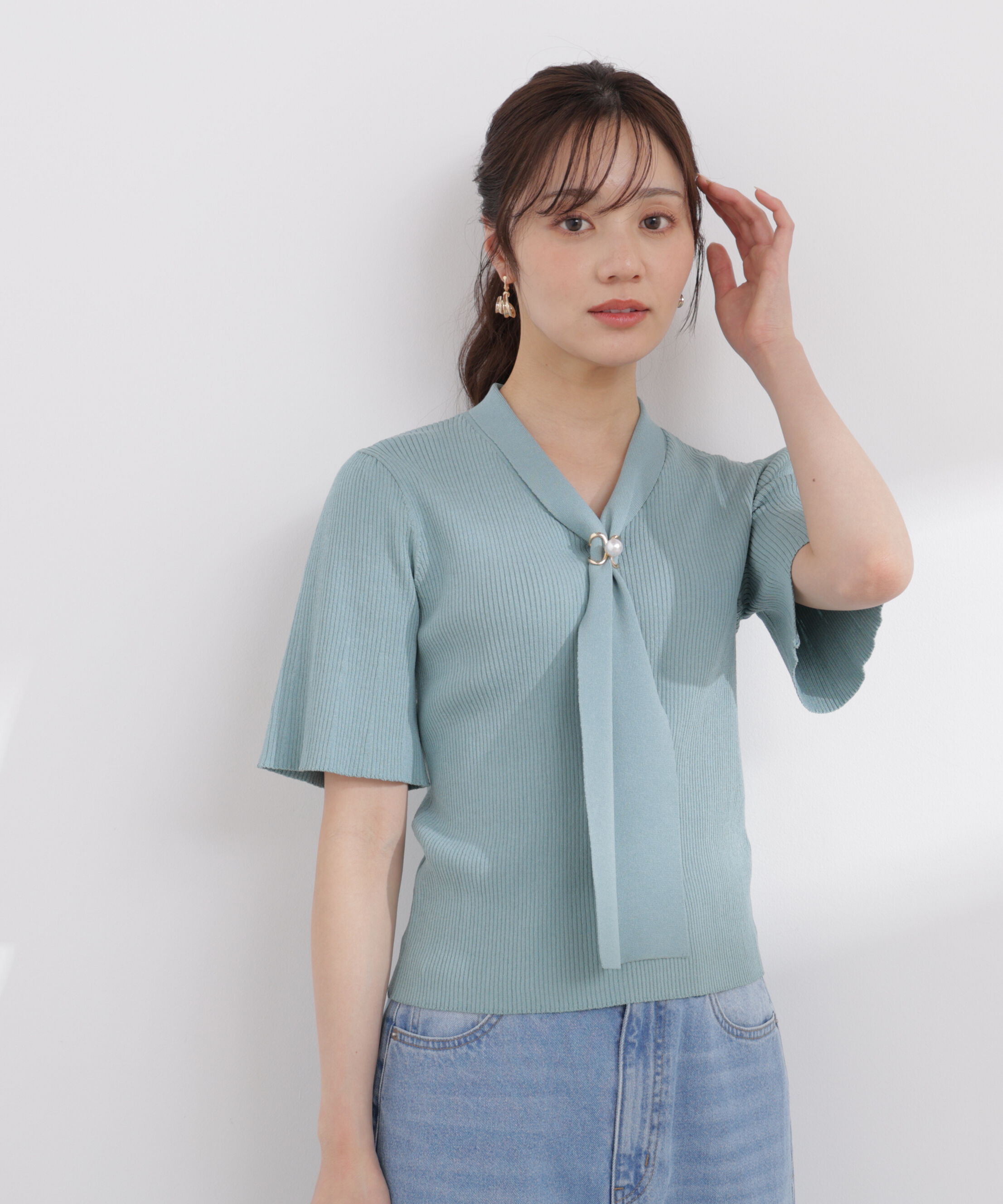 PROPORTION BODY DRESSING「3wayタイ付きニット 26SS」|ニット・セーター|