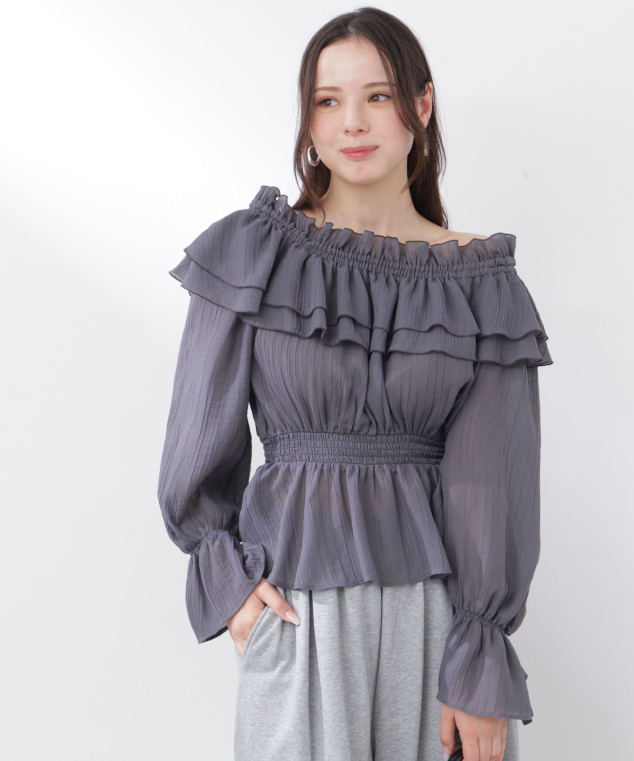 PROPORTION BODY DRESSING「<ｳｫｯｼｬﾌﾞﾙ>《EDIT COLOGNE》ｵﾌｼｮﾙｼｱｰｼｬｰﾘﾝｸﾞﾌﾞﾗ  」|シャツ・ブラウス|