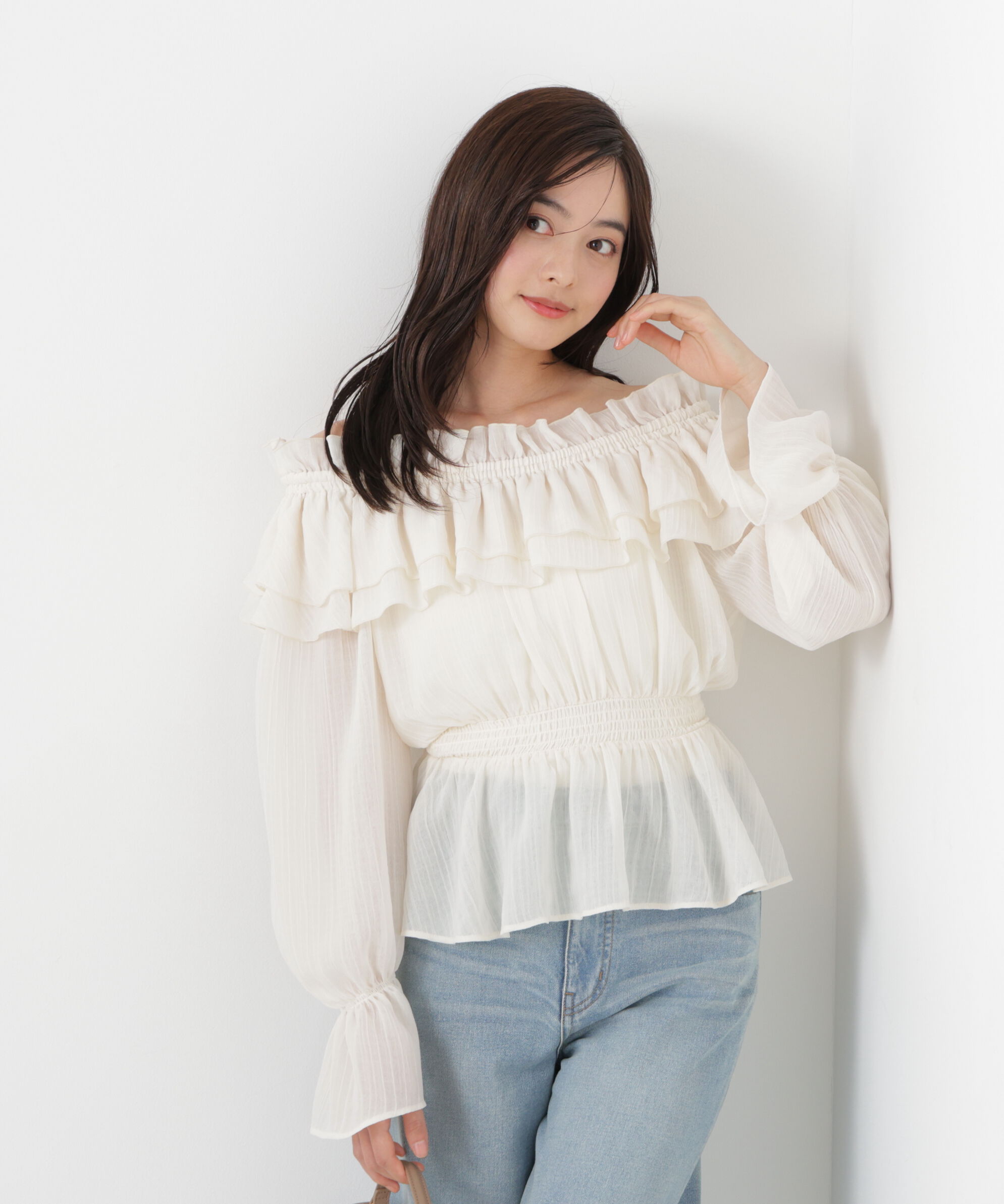 PROPORTION BODY DRESSING「<ｳｫｯｼｬﾌﾞﾙ>《EDIT COLOGNE》ｵﾌｼｮﾙｼｱｰｼｬｰﾘﾝｸﾞﾌﾞﾗ  」|シャツ・ブラウス|