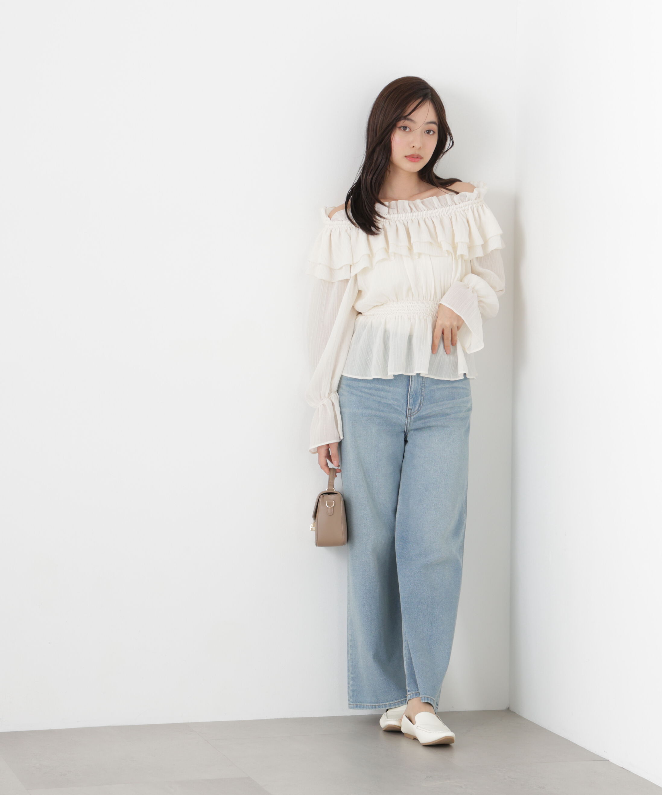 PROPORTION BODY DRESSING「<ｳｫｯｼｬﾌﾞﾙ>《EDIT COLOGNE》ｵﾌｼｮﾙｼｱｰｼｬｰﾘﾝｸﾞﾌﾞﾗ  」|シャツ・ブラウス|