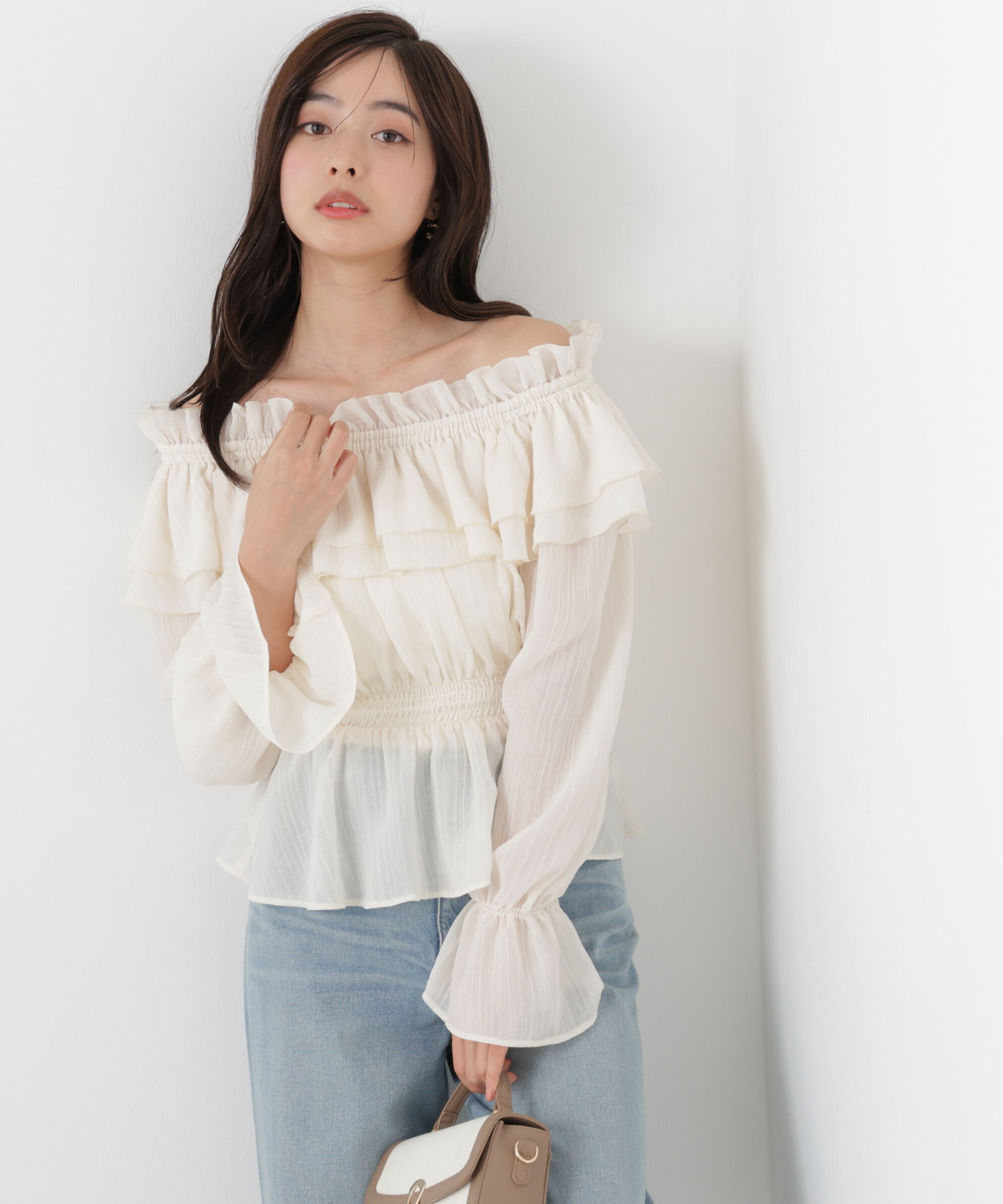 PROPORTION BODY DRESSING「<ｳｫｯｼｬﾌﾞﾙ>《EDIT COLOGNE》ｵﾌｼｮﾙｼｱｰｼｬｰﾘﾝｸﾞﾌﾞﾗ  」|シャツ・ブラウス|