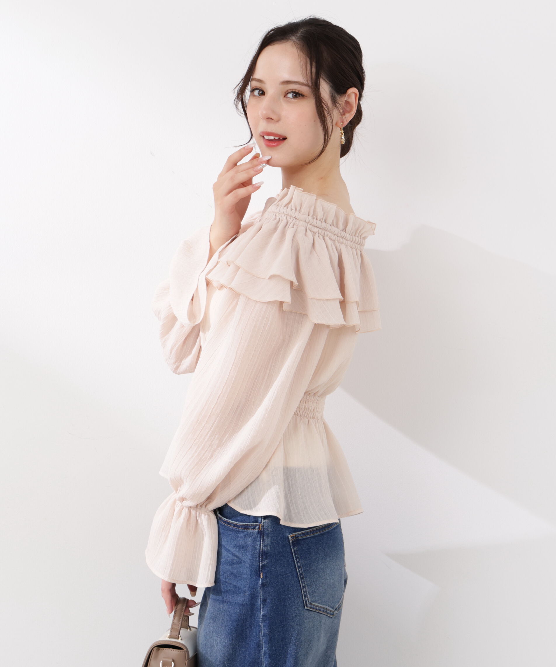 PROPORTION BODY DRESSING「<ｳｫｯｼｬﾌﾞﾙ>《EDIT COLOGNE》ｵﾌｼｮﾙｼｱｰｼｬｰﾘﾝｸﾞﾌﾞﾗ  」|シャツ・ブラウス|