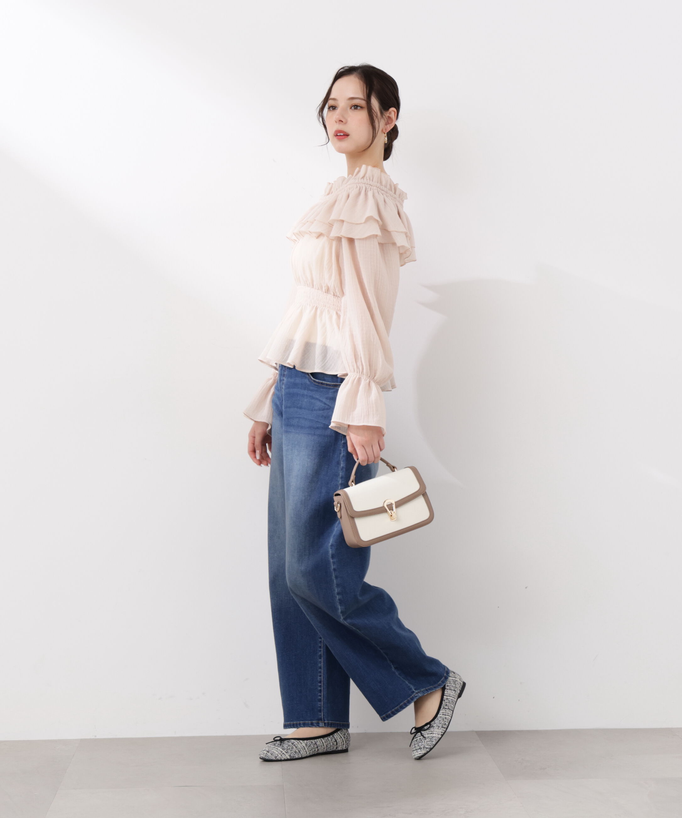 PROPORTION BODY DRESSING「<ｳｫｯｼｬﾌﾞﾙ>《EDIT COLOGNE》ｵﾌｼｮﾙｼｱｰｼｬｰﾘﾝｸﾞﾌﾞﾗ  」|シャツ・ブラウス|