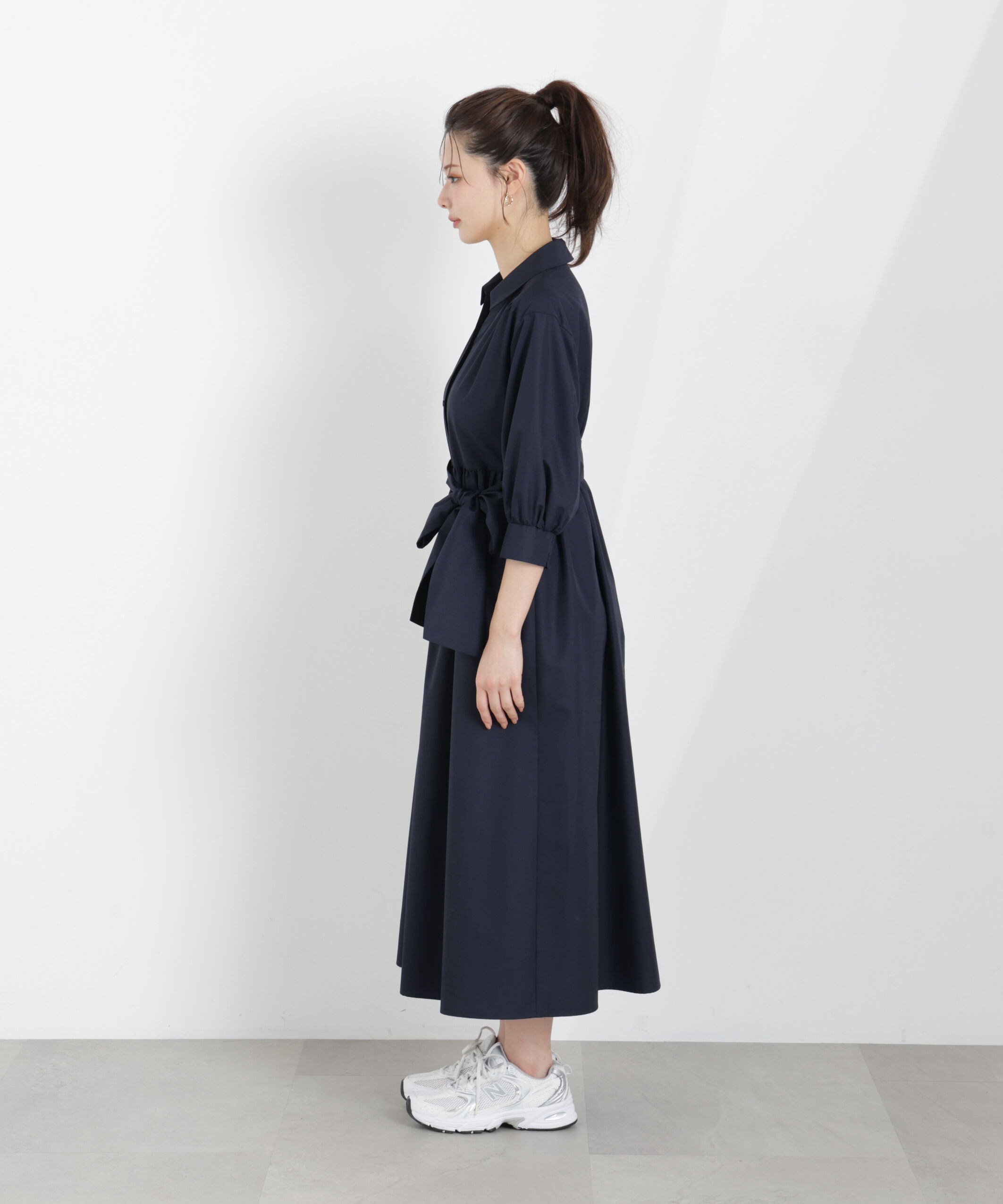 PROPORTION BODY DRESSING「リボン付きシャツワンピース　26SS」|ワンピース|