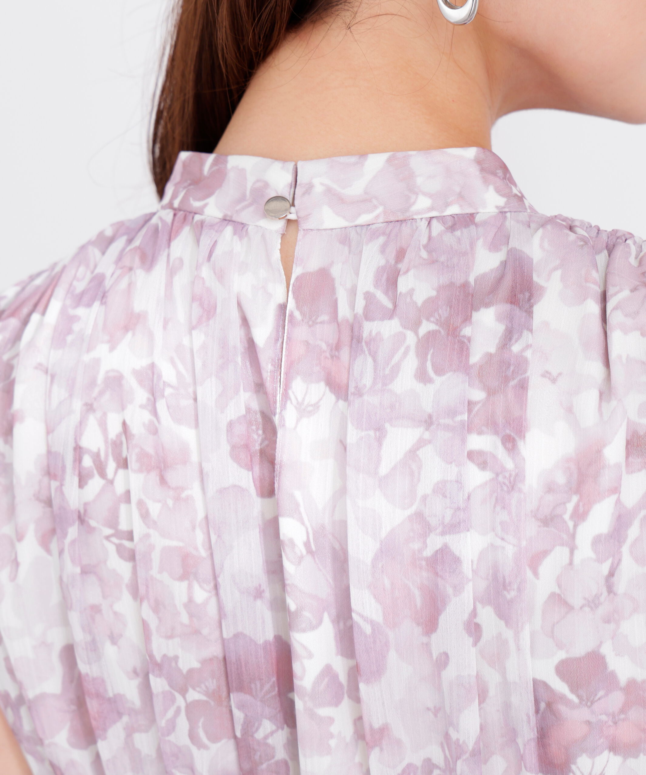 PROPORTION BODY DRESSING「2wayスリーブ花柄シャーリングワンピース 26SS」|ワンピース|