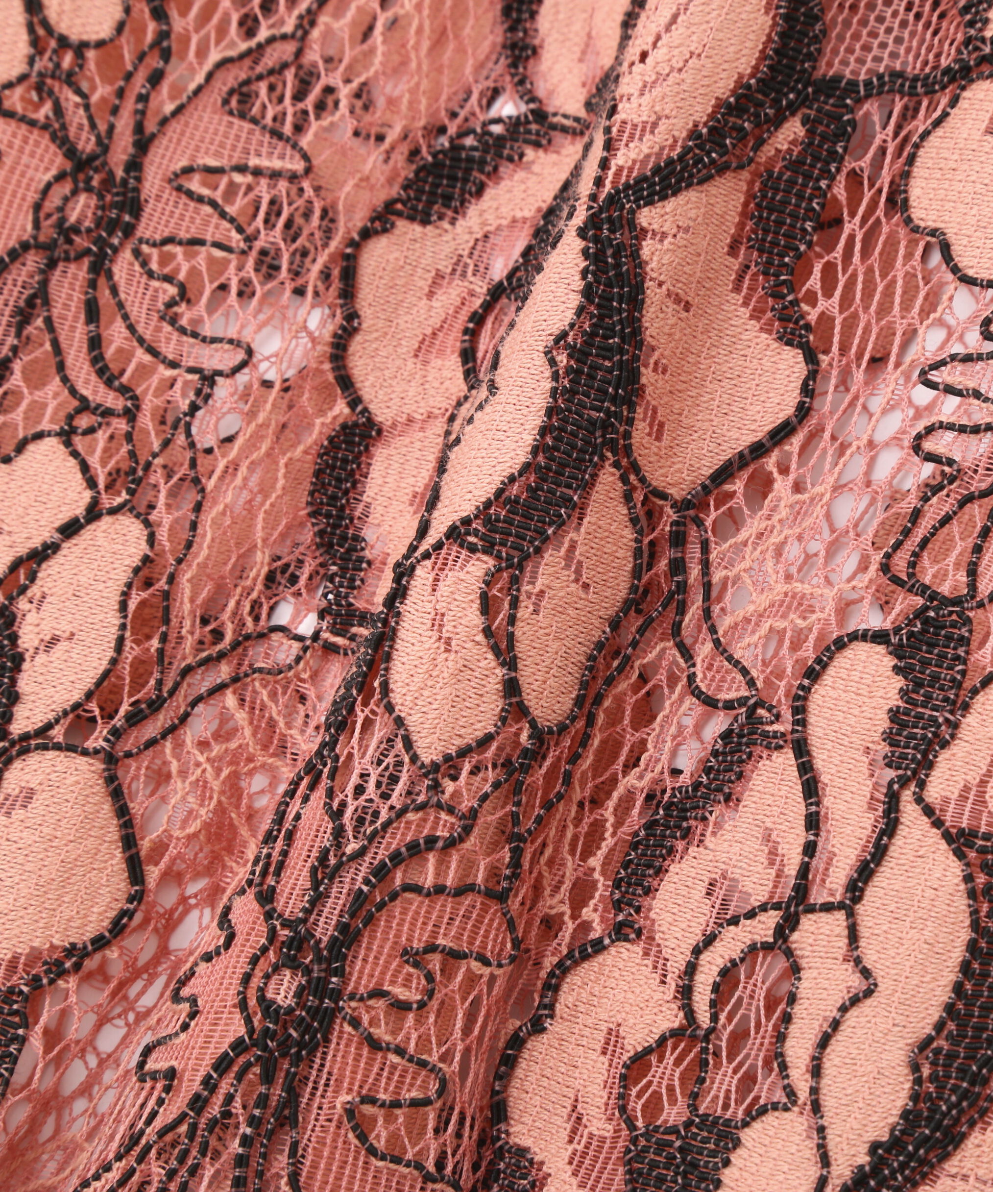  「◆レースコンビモックネックニットプルオーバー」|ニット・セーター|