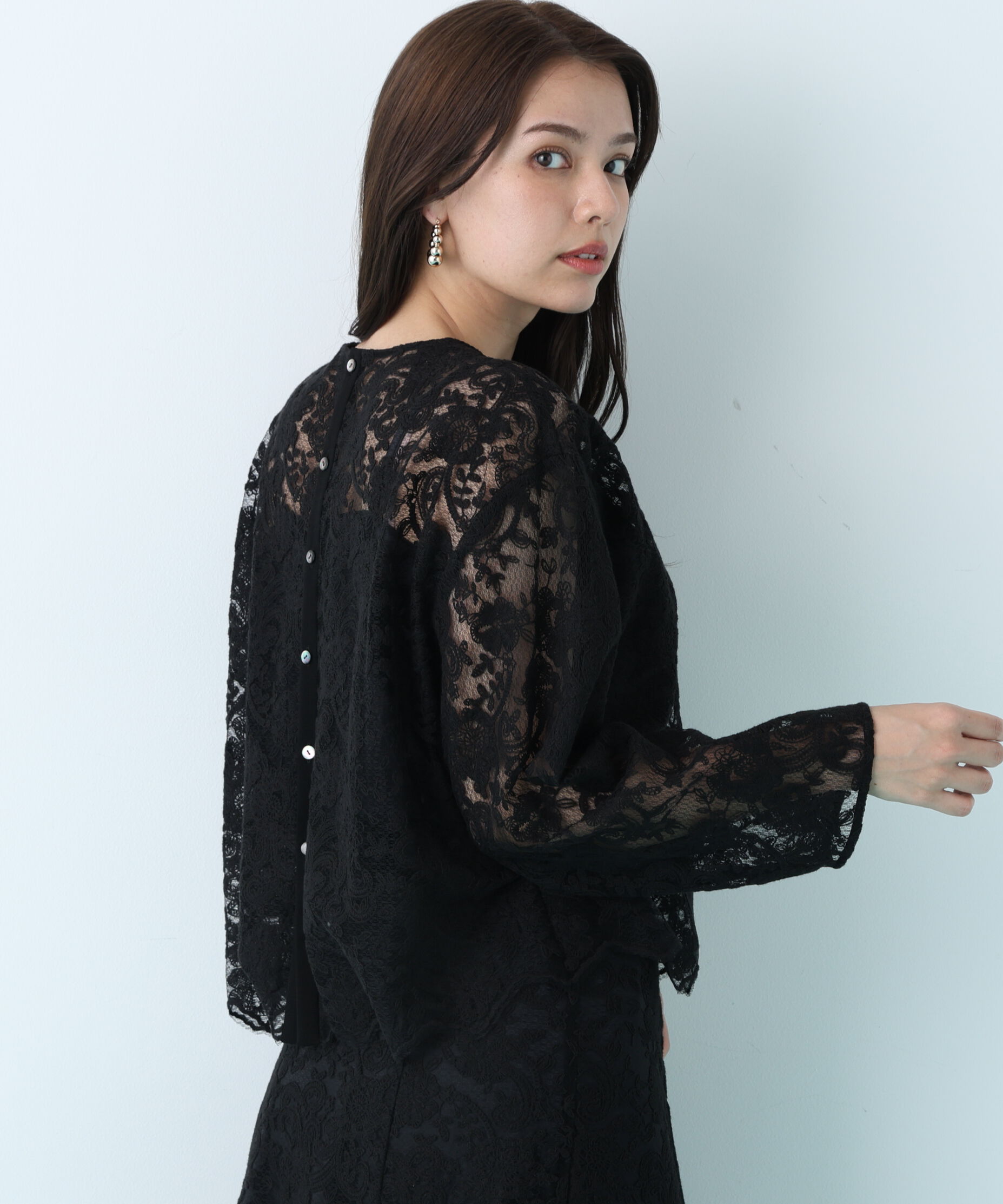 「スカラレースブラウス」|シャツ・ブラウス|