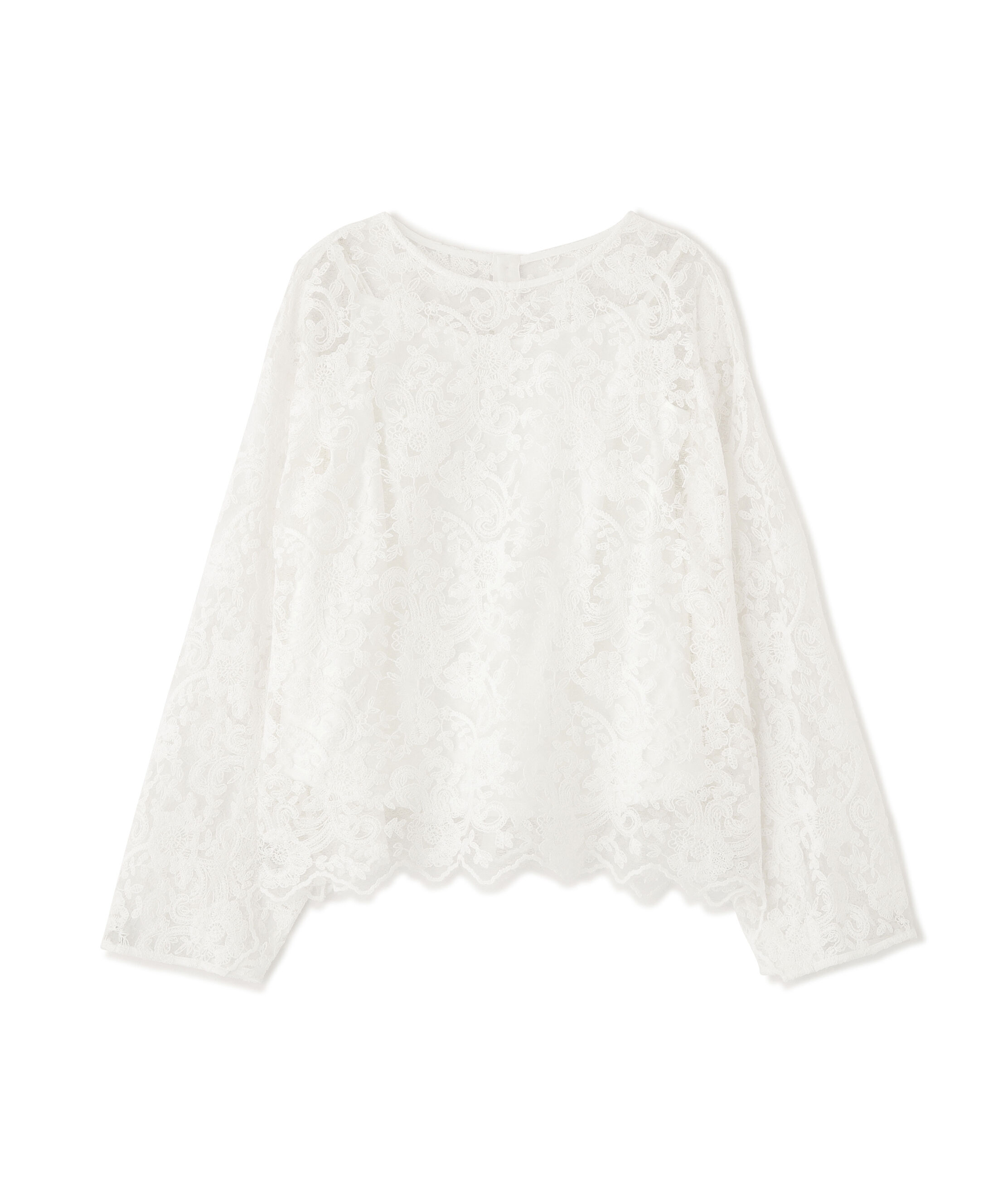  「スカラレースブラウス」|シャツ・ブラウス|