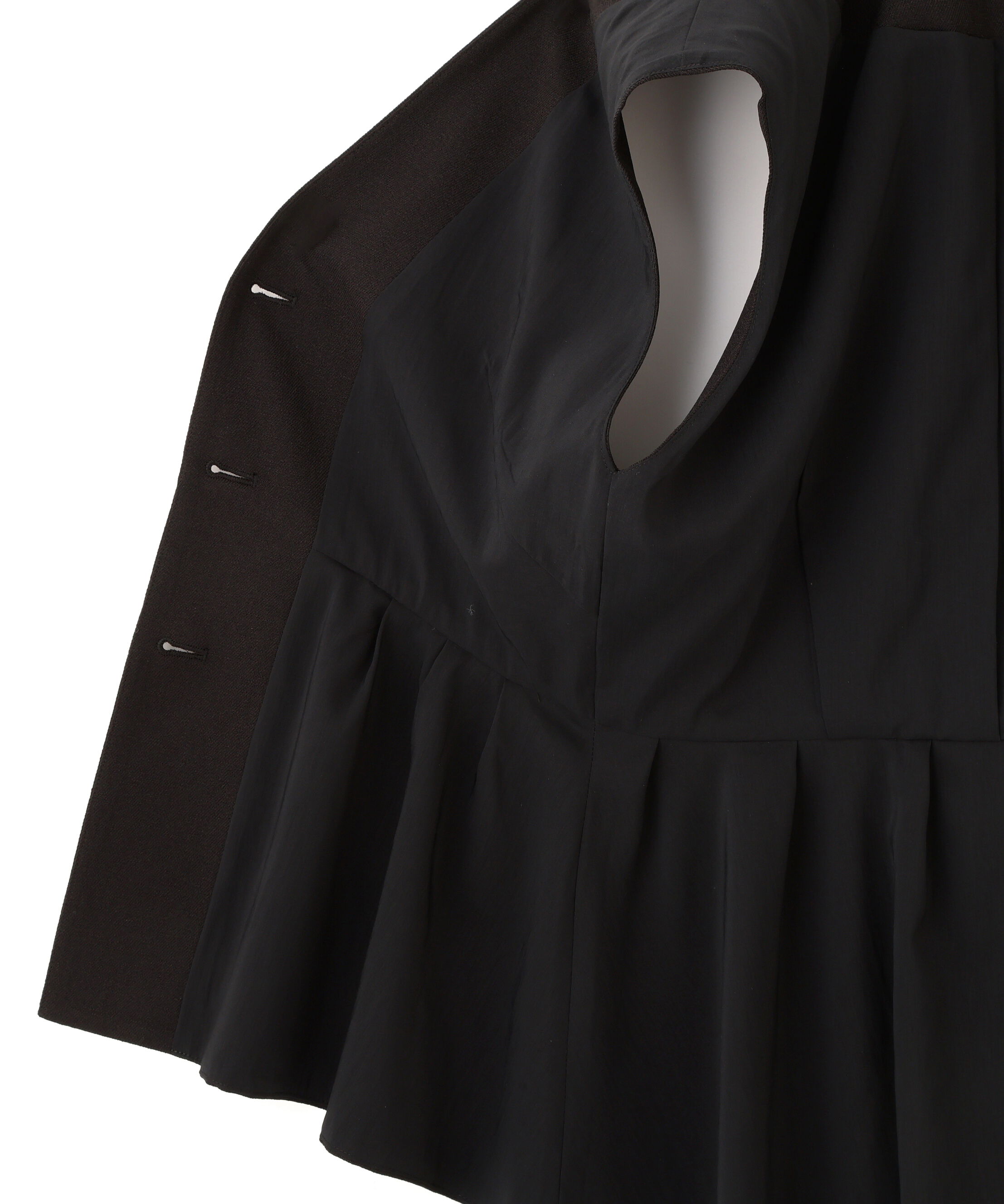  「［美香さん着用］スラブ調ペプラムブラウス」|シャツ・ブラウス|