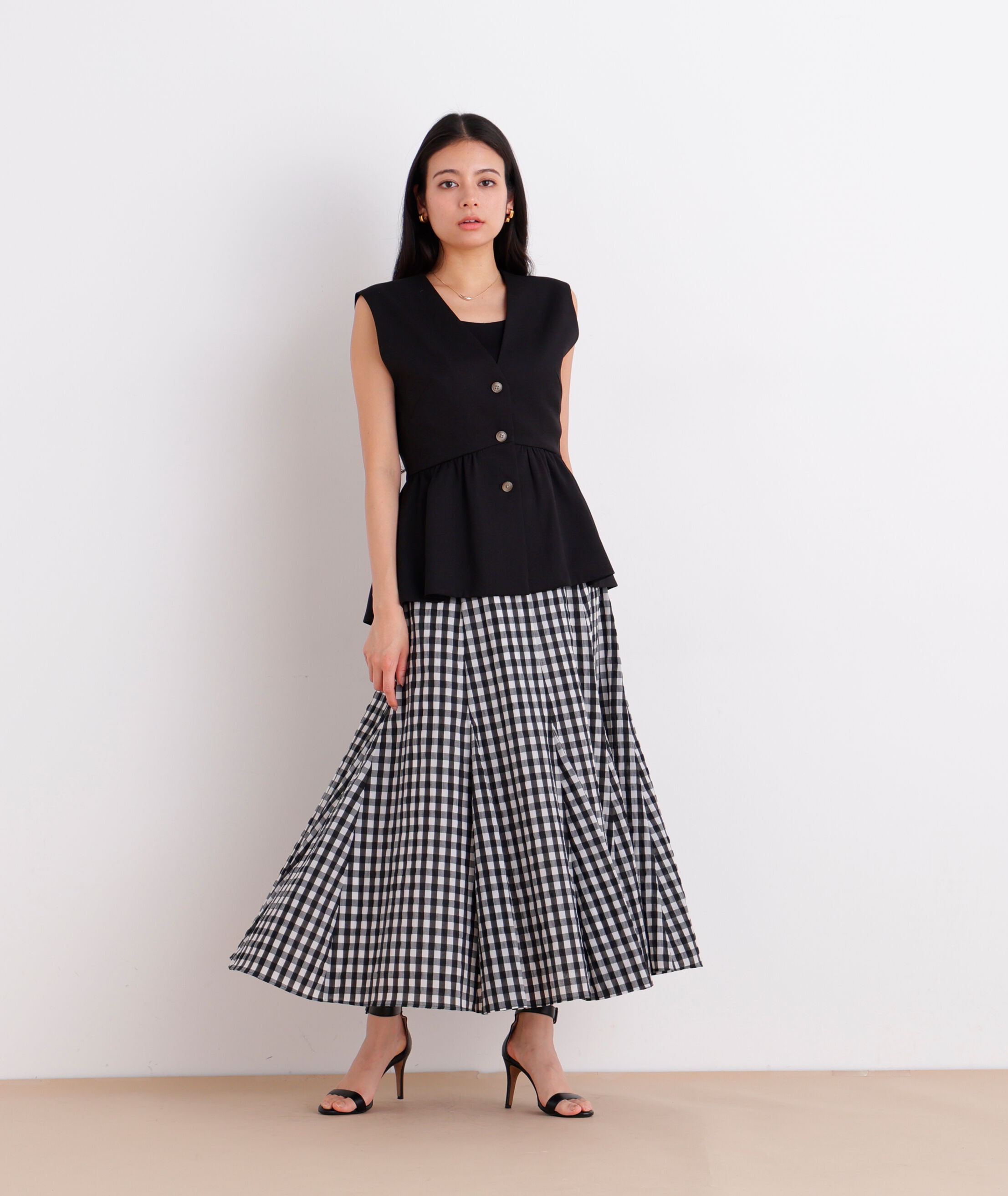  「［美香さん着用］スラブ調ペプラムブラウス」|シャツ・ブラウス|