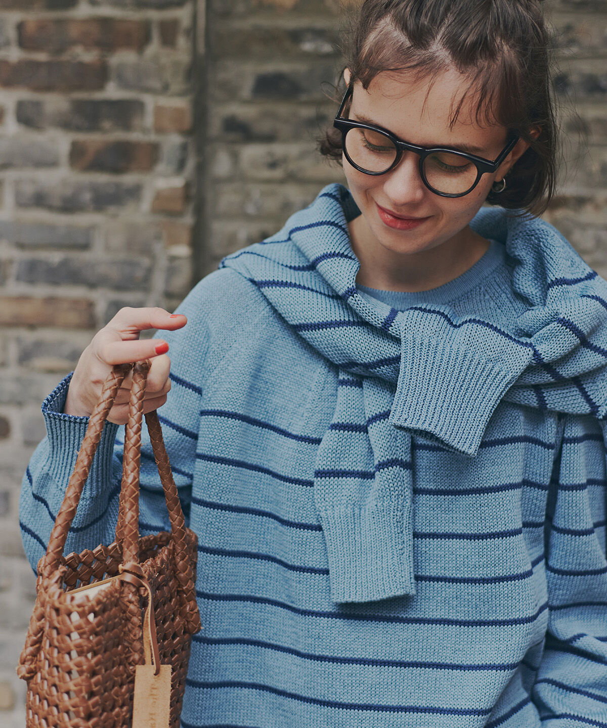  「◆ギマコットン求心Ｐ／Ｏ」|ニット・セーター|ブルーボーダ 3