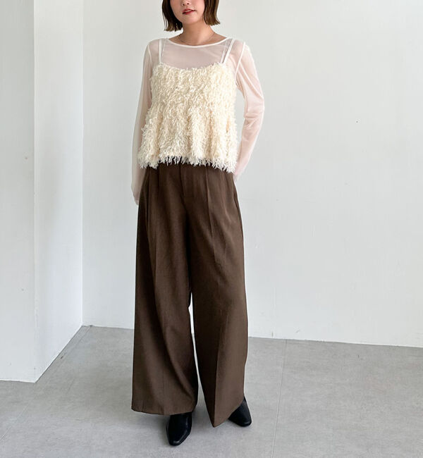 archives「カットフェザービスチェ&times;シアーカットＴＯＰＳＳＥＴ」|カーディガン|