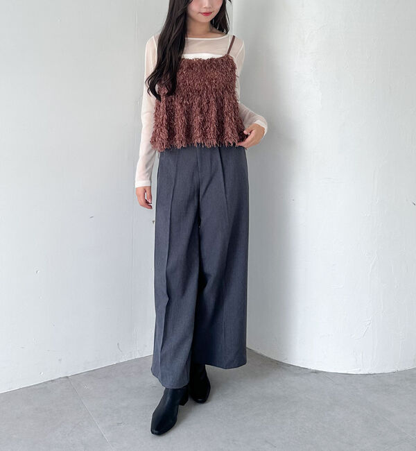 archives「カットフェザービスチェ&times;シアーカットＴＯＰＳＳＥＴ」|カーディガン|