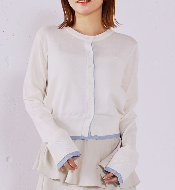 archives「【ＯＮかわ】配色レイヤードニットカーディガン」|カーディガン|