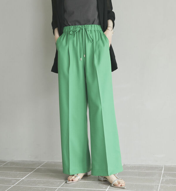 Doux archives「センタープレスイージーパンツ」|チノ|GREEN