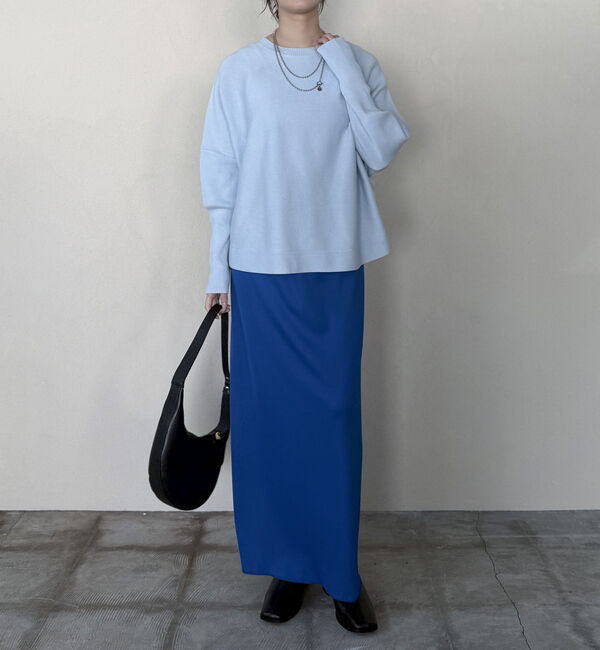 Doux archives「ロングリブドルマンプルオーバー」|ニット・セーター|