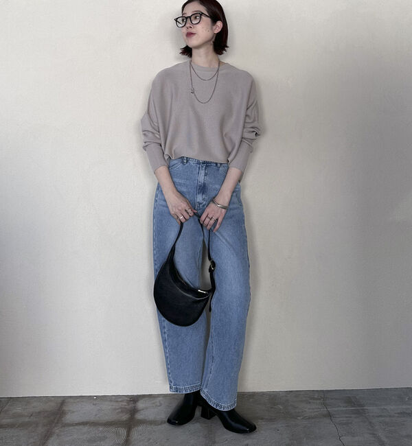 Doux archives「ロングリブドルマンプルオーバー」|ニット・セーター|