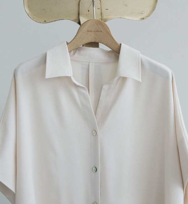 Doux archives「とろみジョーゼットドルマンシャツ」|シャツ・ブラウス|