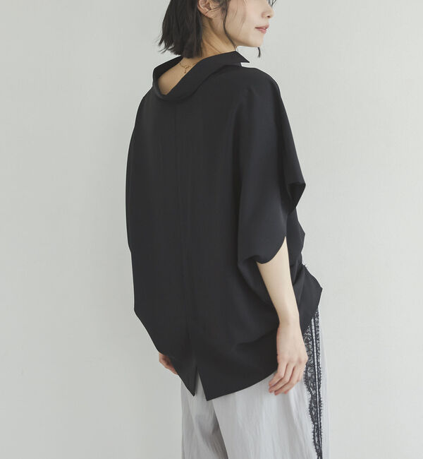 Doux archives「とろみジョーゼットドルマンシャツ」|シャツ・ブラウス|