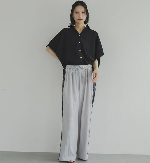 Doux archives「とろみジョーゼットドルマンシャツ」|シャツ・ブラウス|