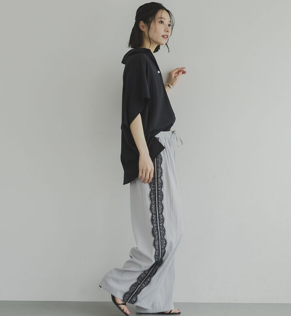 Doux archives「とろみジョーゼットドルマンシャツ」|シャツ・ブラウス|