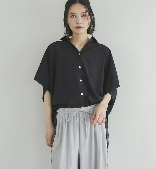 Doux archives「とろみジョーゼットドルマンシャツ」|シャツ・ブラウス|